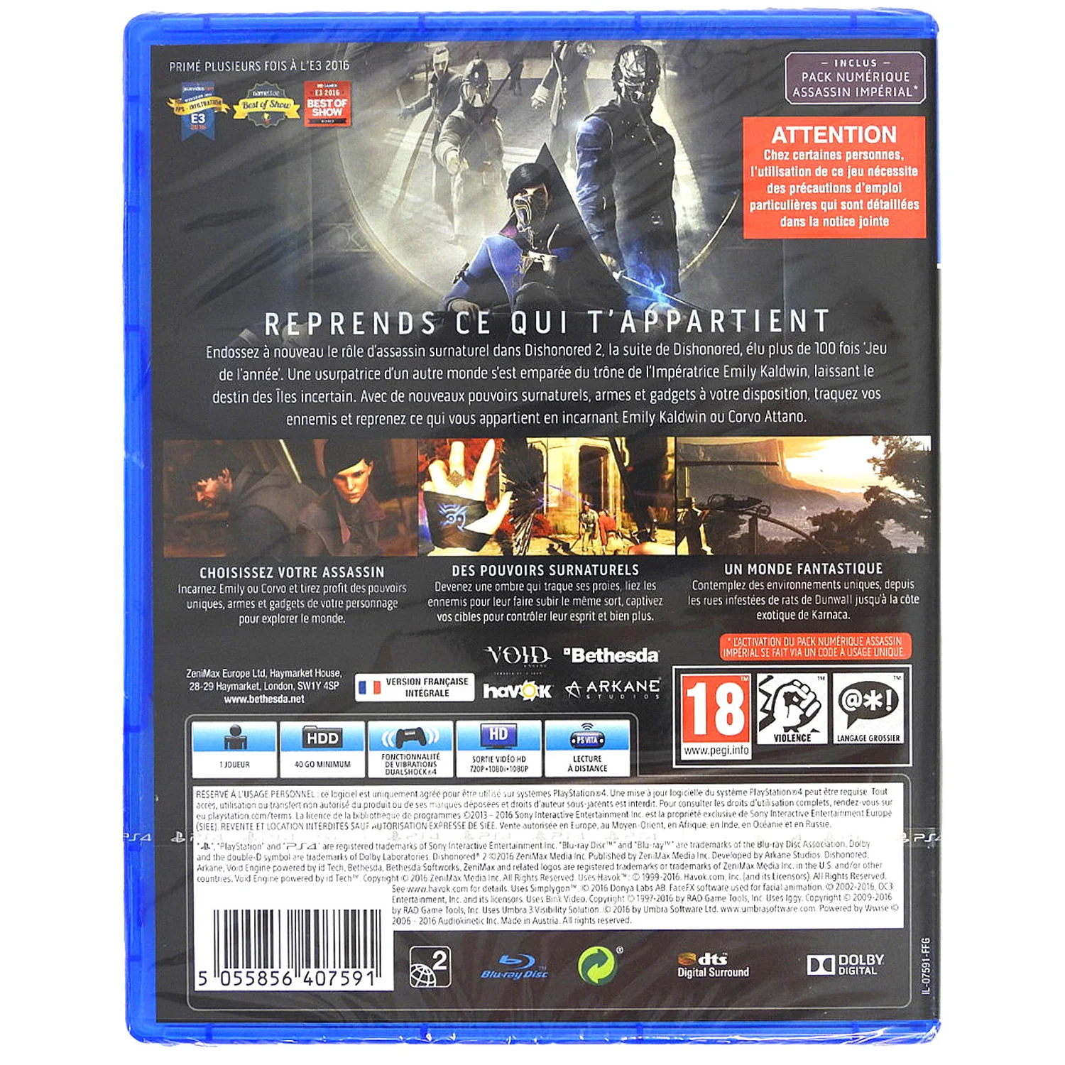 Dishonored 2 [PAL] (PlayStation 4 / PS4) - Image 2