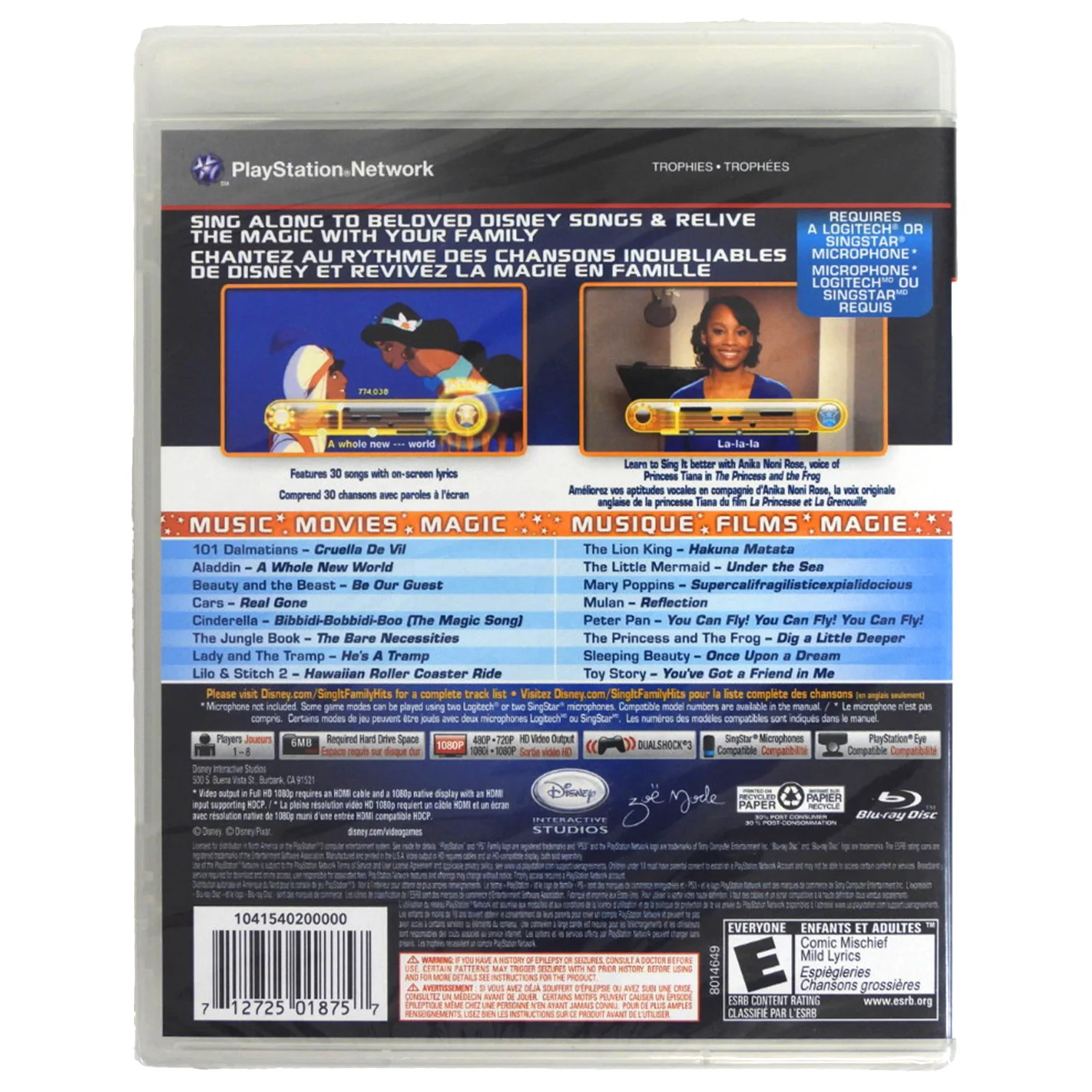 Disney Sing It: Family Hits (PlayStation 3 / PS3) - Image 2