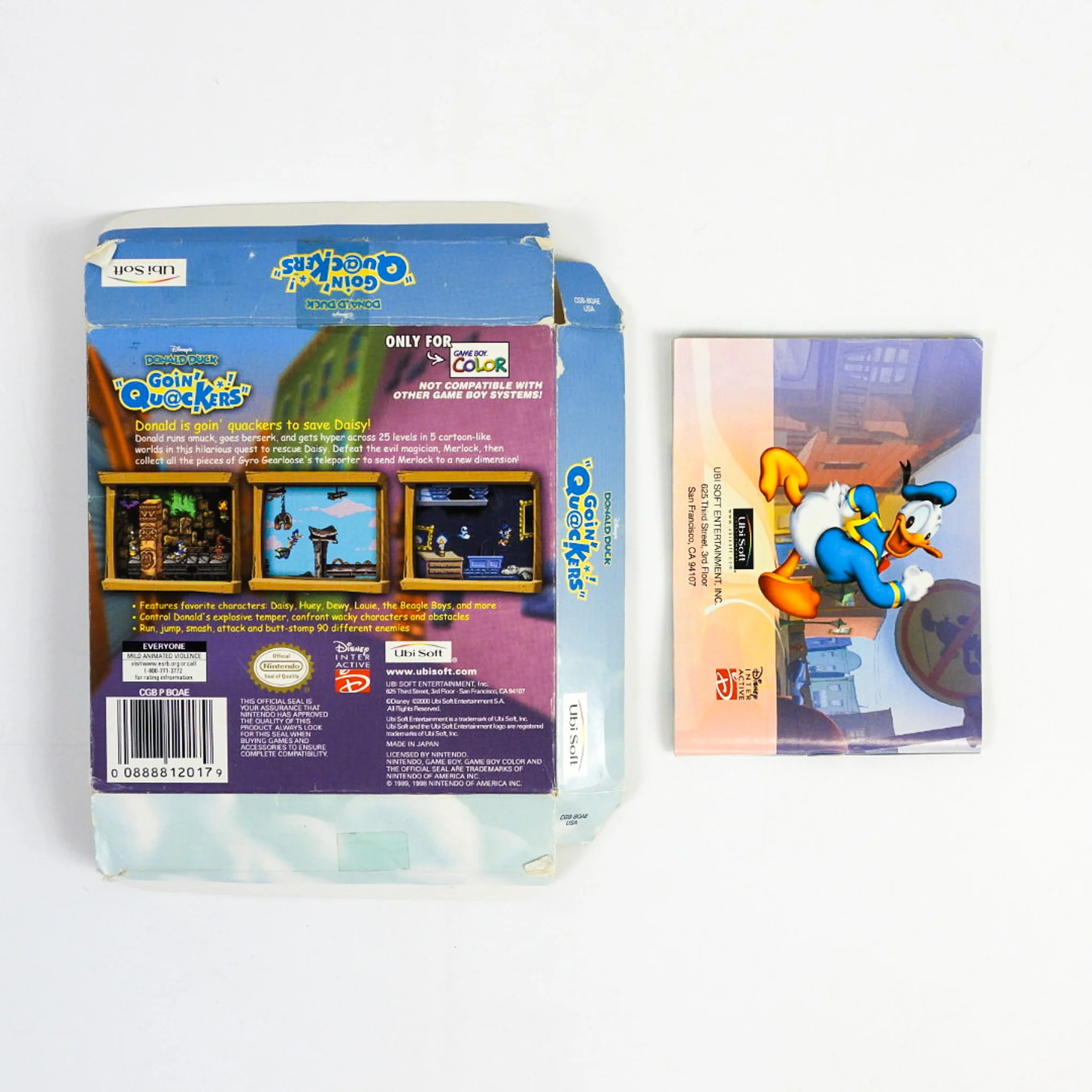 Donald Duck Going Quackers [Box] (Nintendo Game Boy Color / GBC) - Image 2