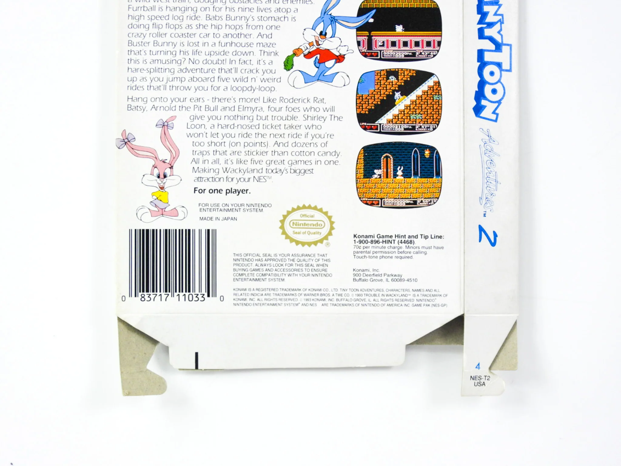 Tiny Toon Adventures 2 Trouble In Wackyland [Box] (Nintendo / NES) - Image 5