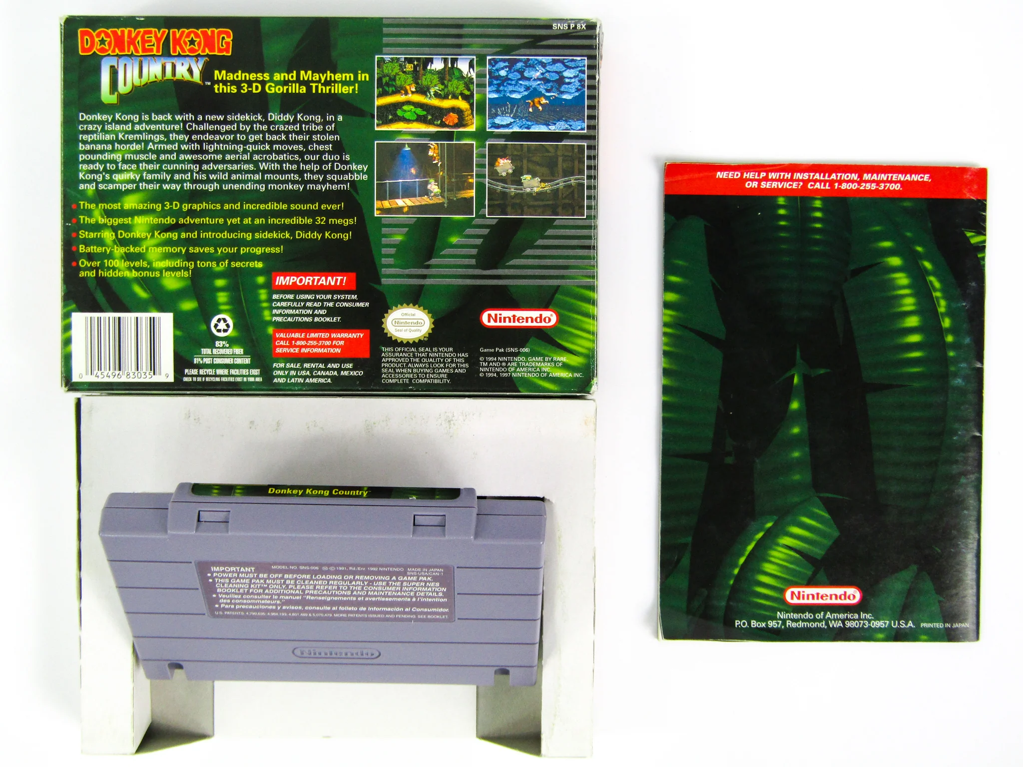 Donkey Kong Country [Player's Choice] (Super Nintendo / SNES) - Image 7