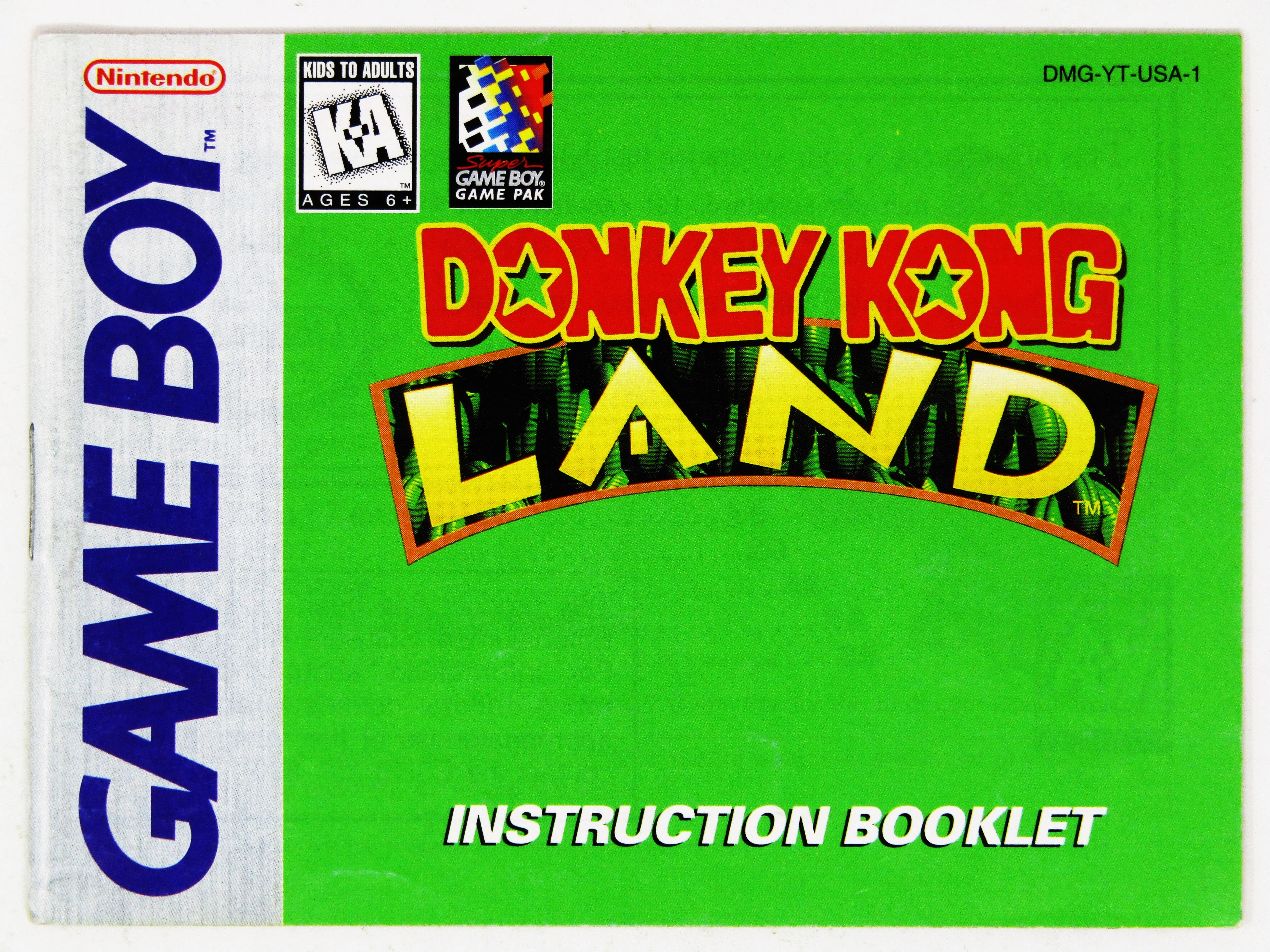 Donkey Kong Land [Manual] (Nintendo Game Boy)