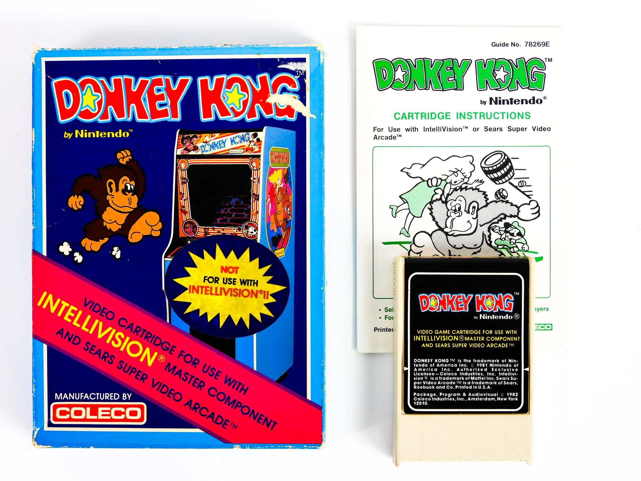 Donkey Kong [White Cartridge] (Intellivision)