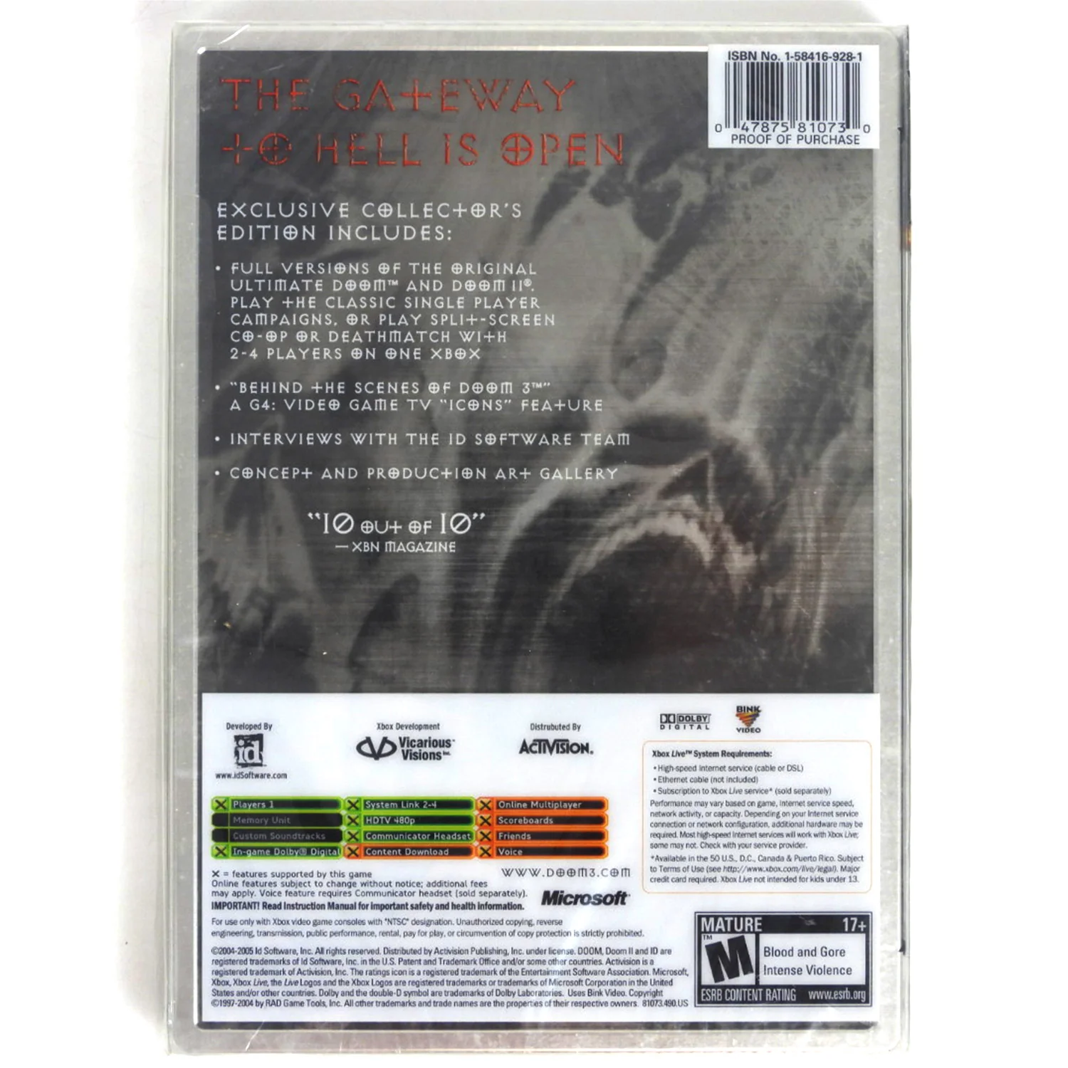 Doom 3 [Limited Collector's Edition] (Xbox) - Image 2