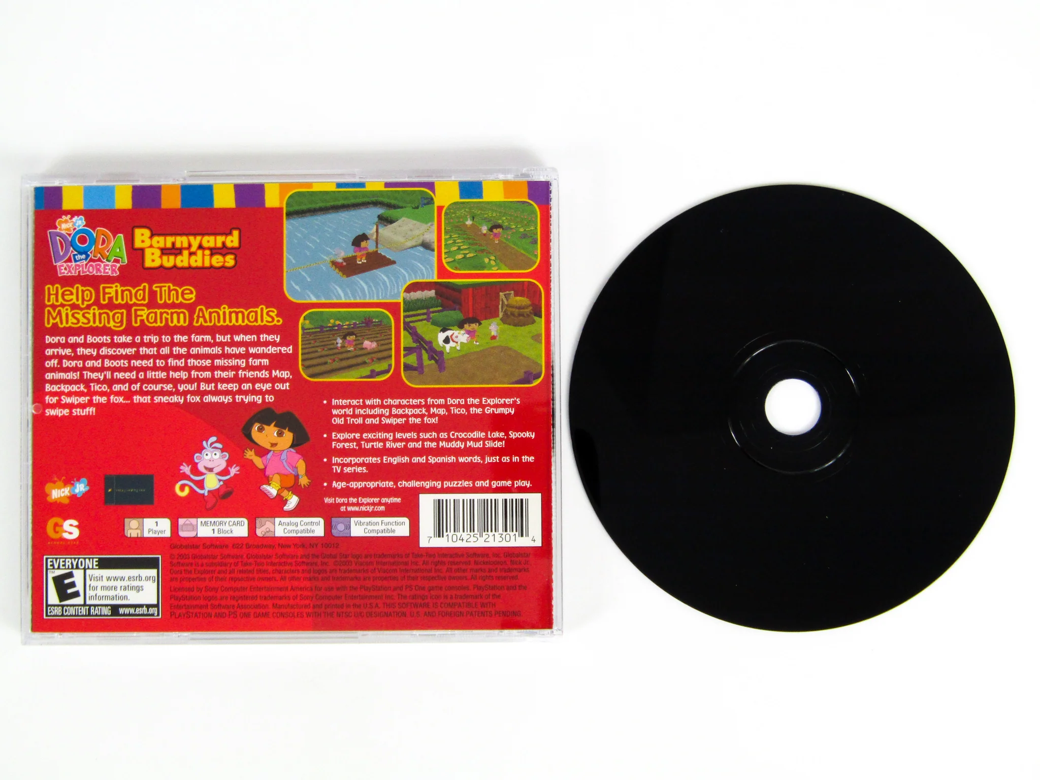 Dora The Explorer Barnyard Buddies (PlayStation / PS1) - Image 2