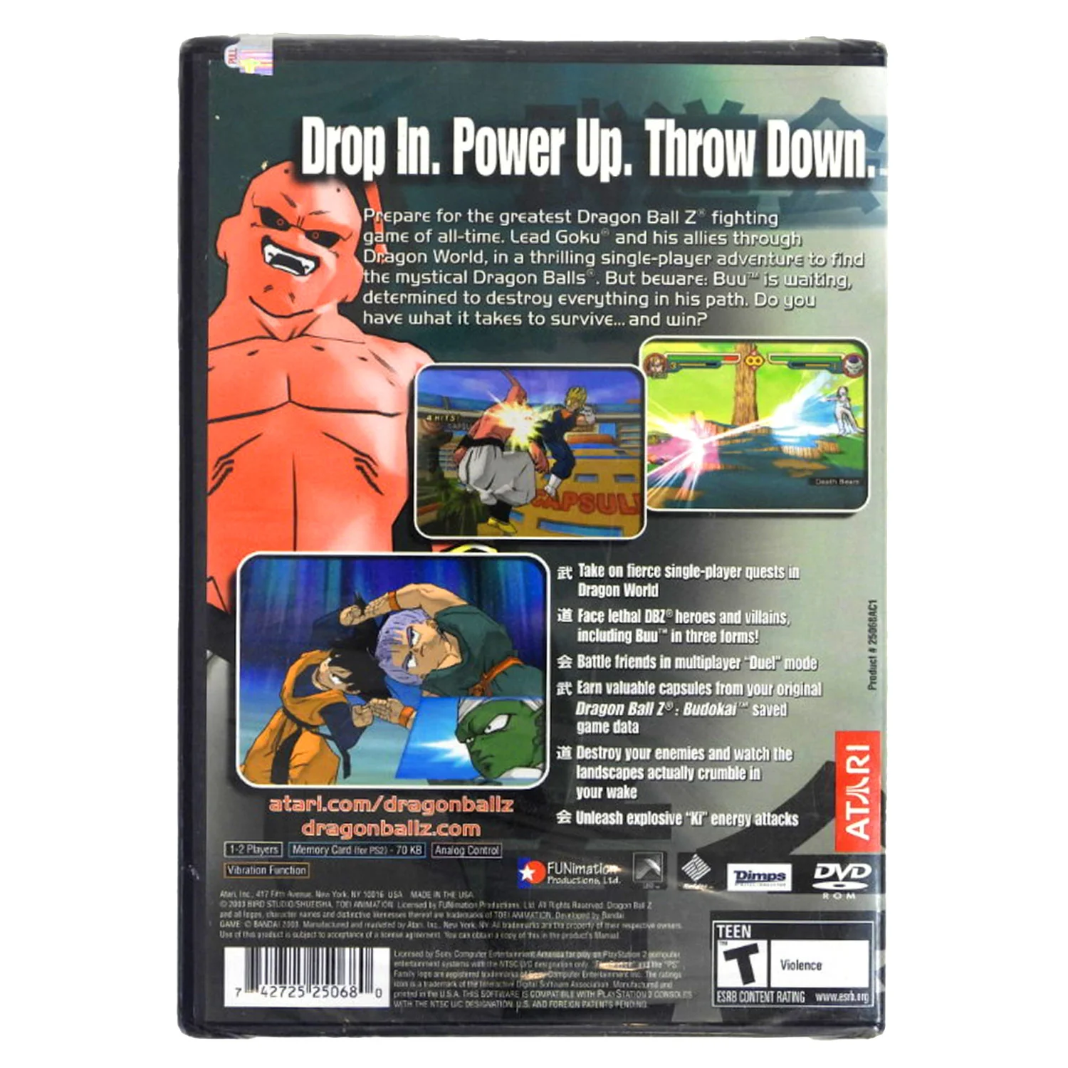 Dragon Ball Z Budokai 2 [Greatest Hits] (PlayStation 2 / PS2) - Image 2