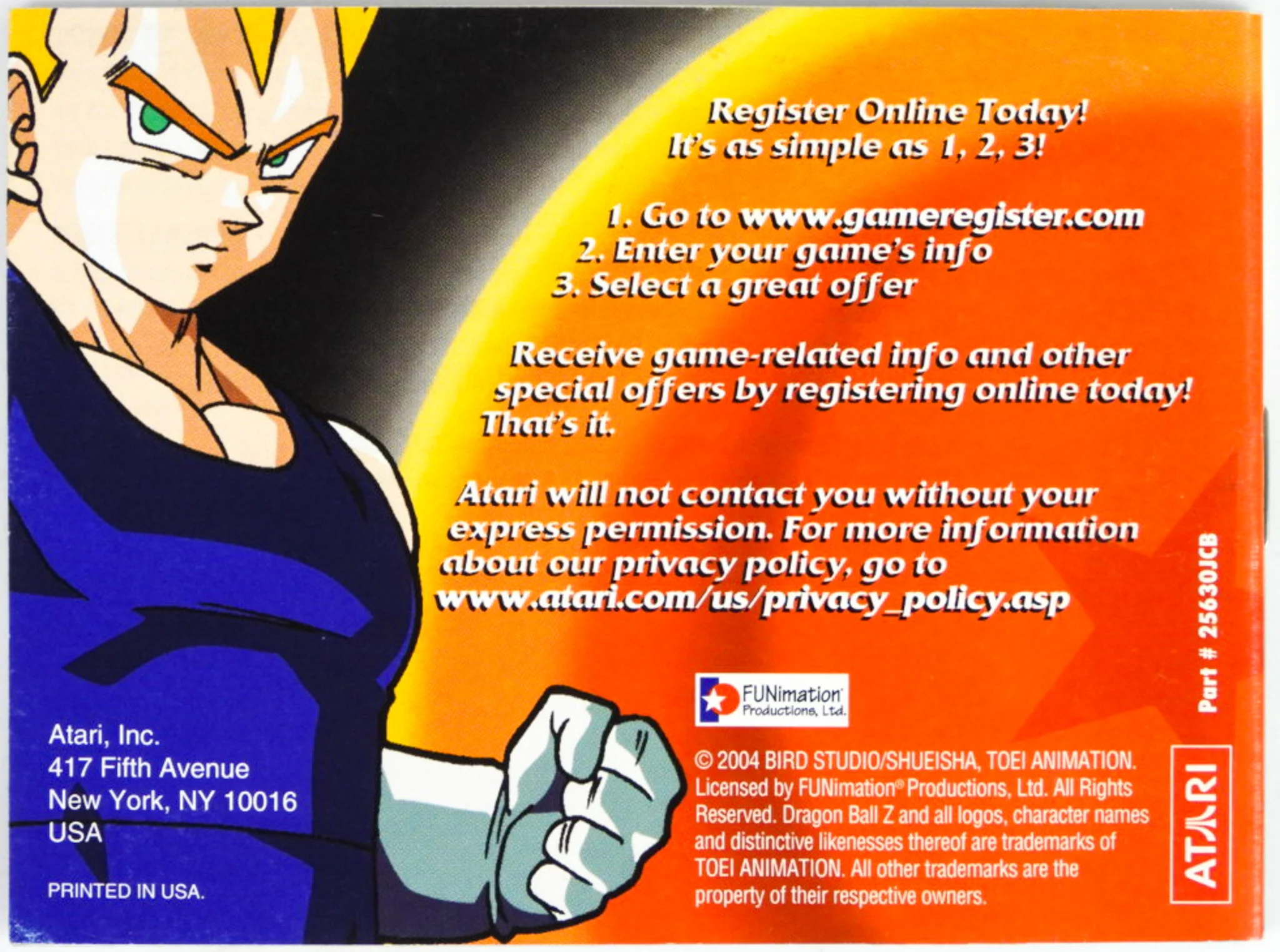 Dragon Ball Z Buu's Fury [Manual] (Nintendo Game Boy Advance / GBA) - Image 2