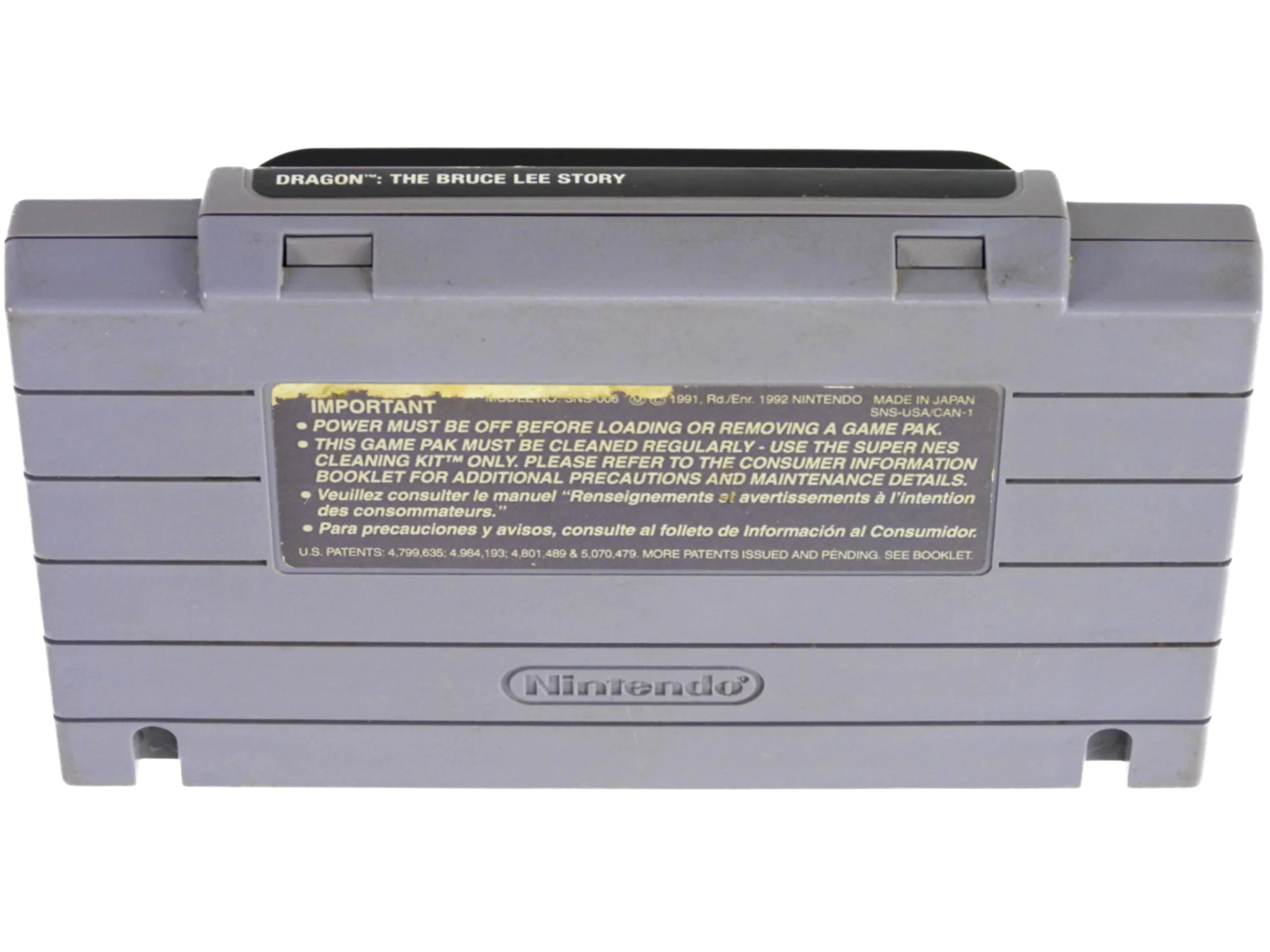 Dragon: The Bruce Lee Story (Super Nintendo / SNES) - Image 2