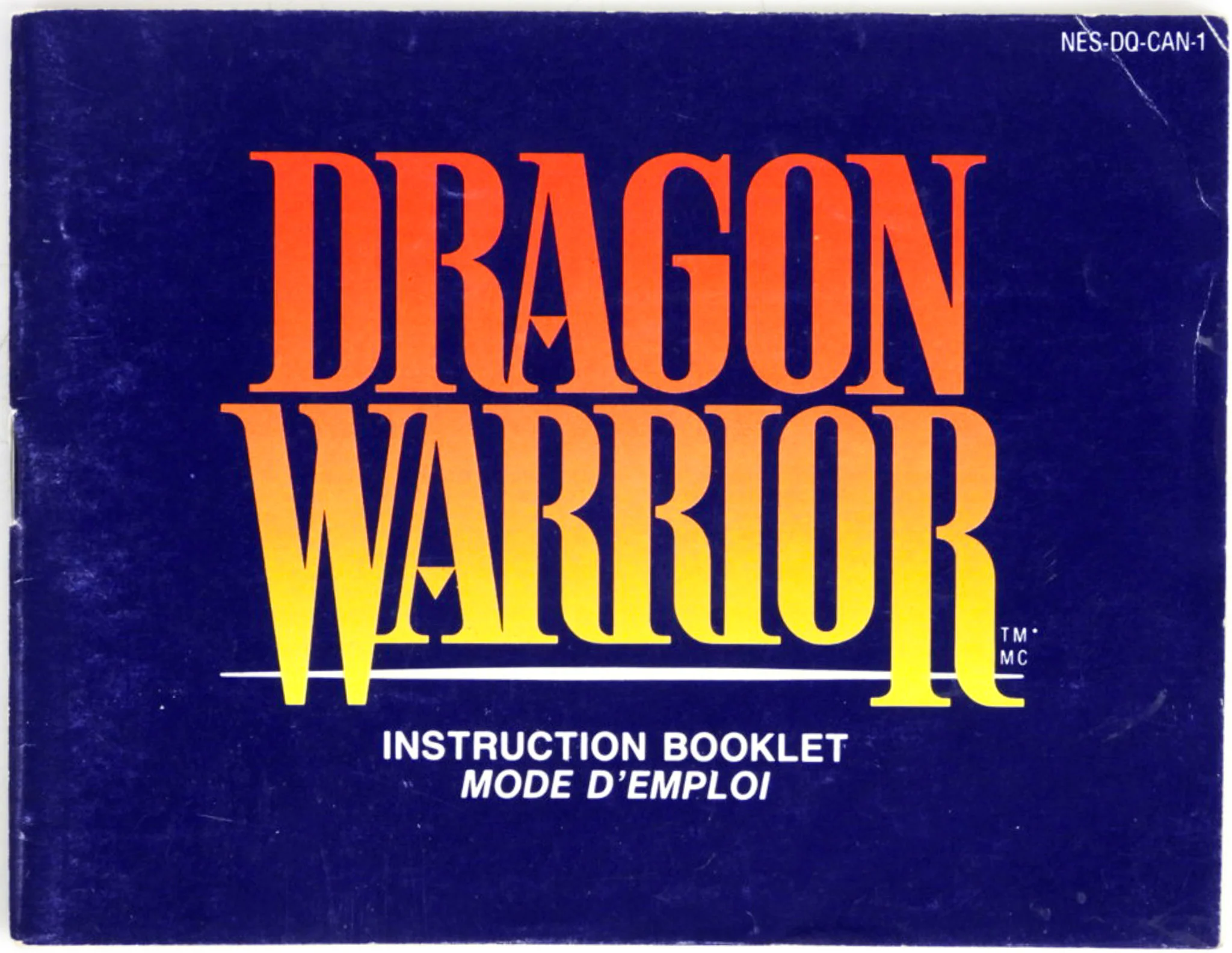Dragon Warrior [Manual] [CAN Version] (Nintendo / NES)