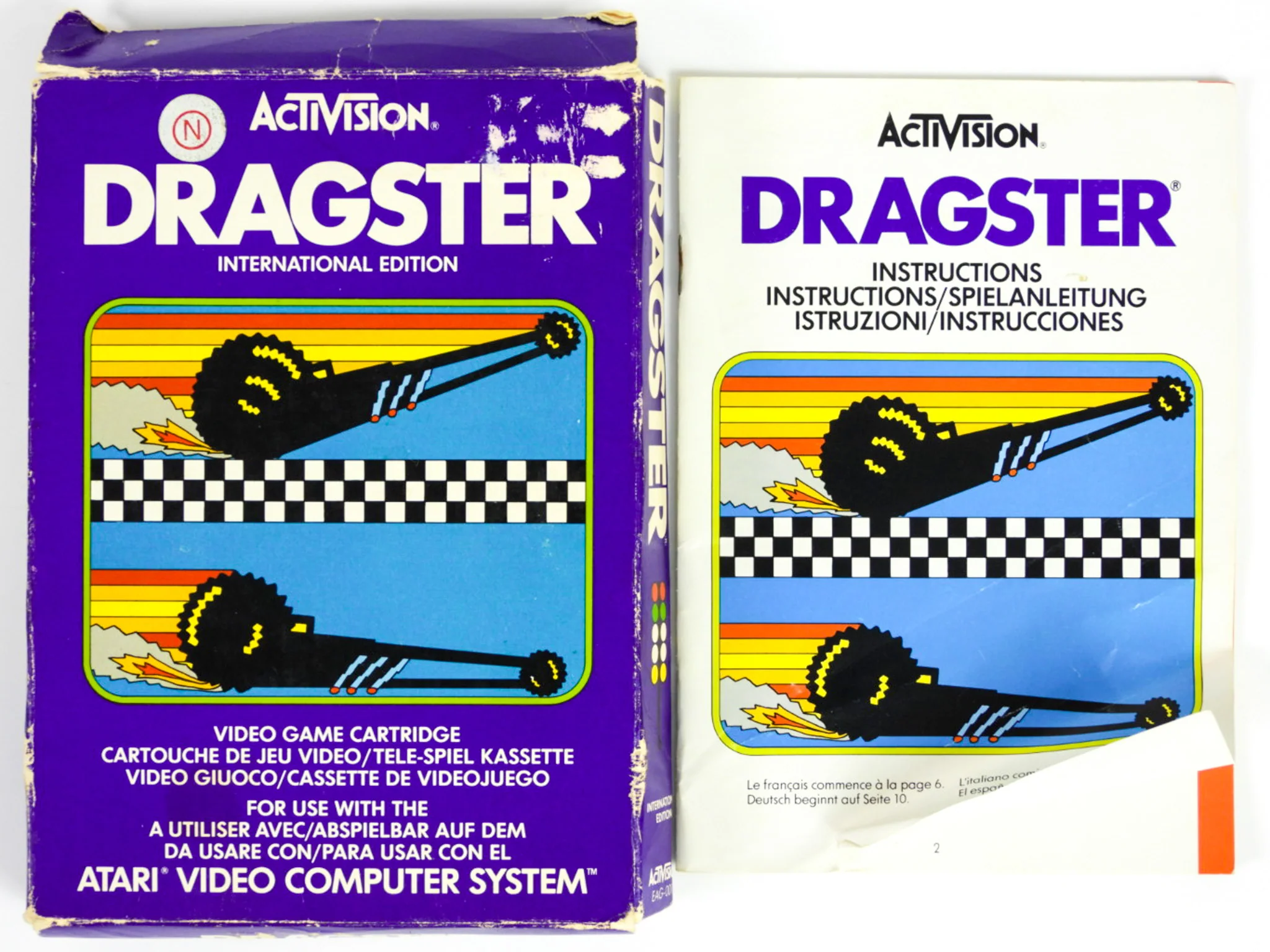 Dragster [International Edition] (Atari 2600) - Image 3