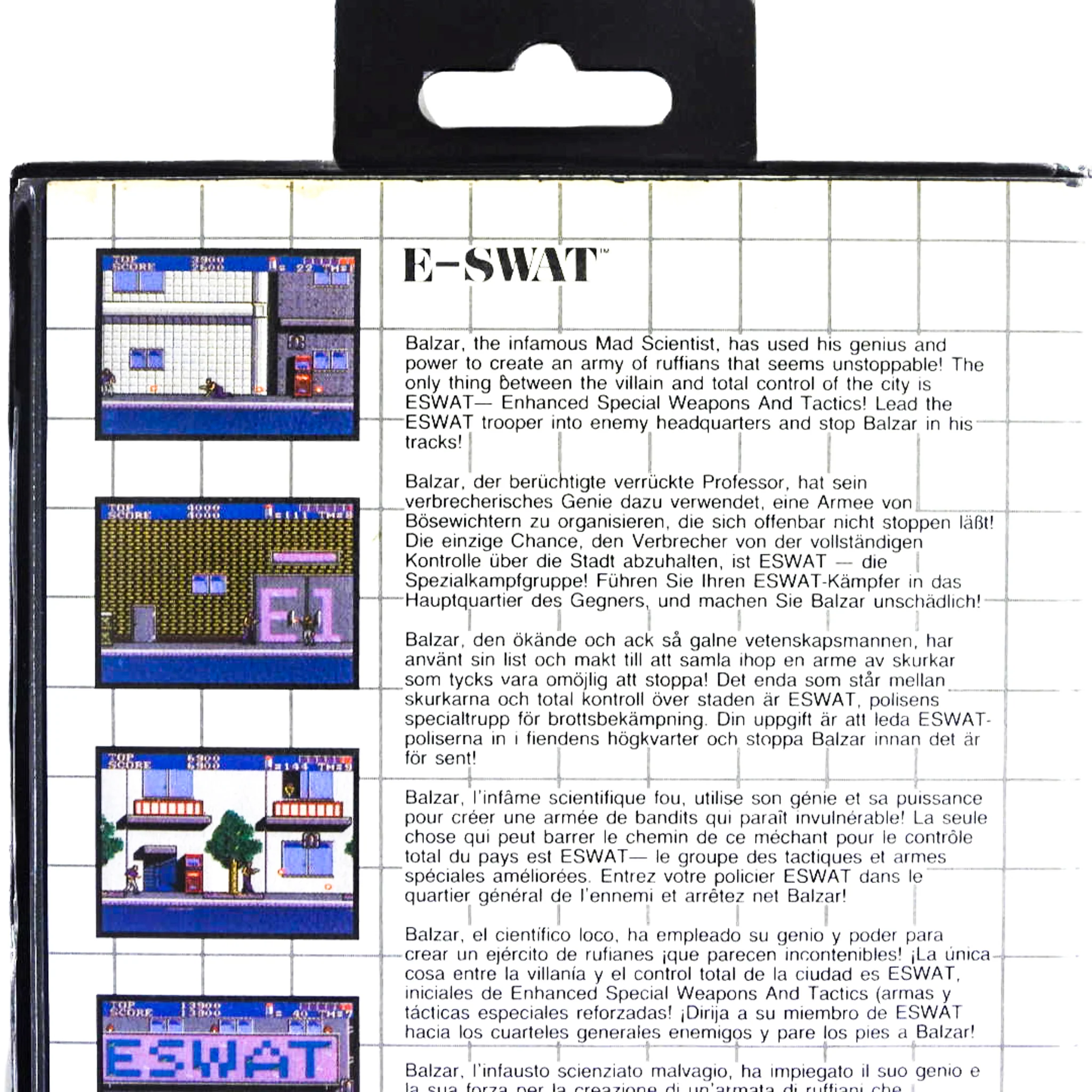 E-SWAT [PAL] (Sega Master System) - Image 6