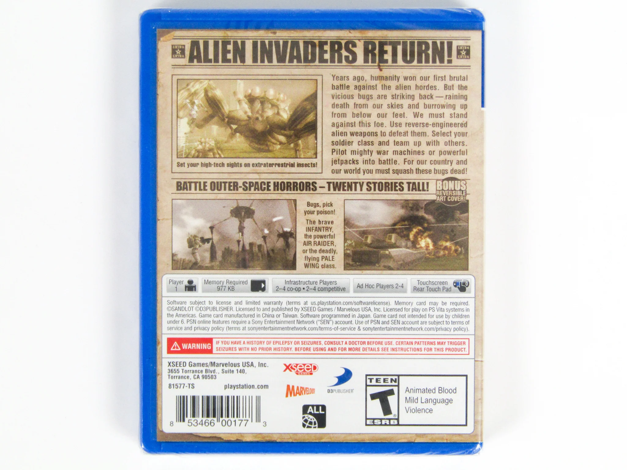 Earth Defense Force 2: Invaders From Planet Space (PlayStation Vita / PS Vita) - Image 2