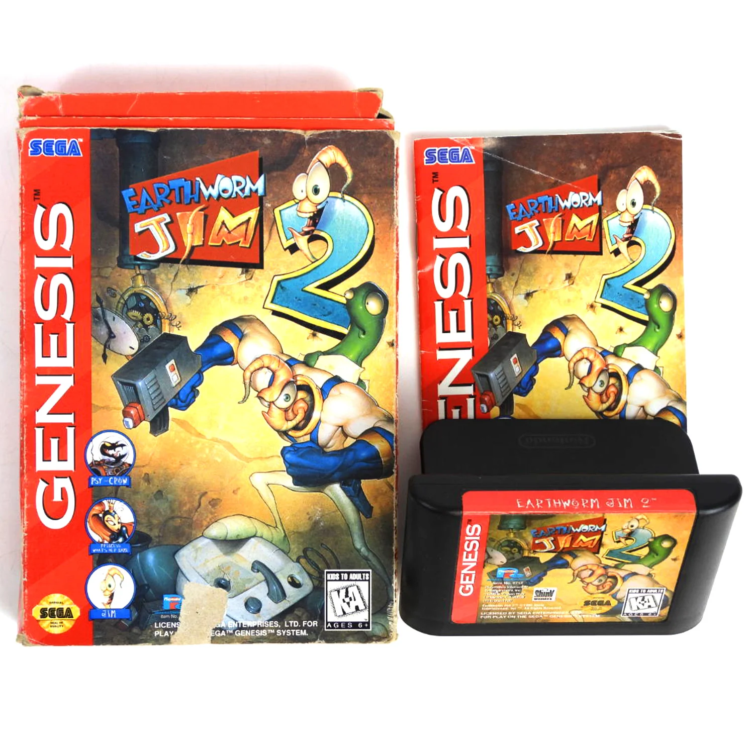 Earthworm Jim 2 [Cardboard Box] (Sega Genesis) - Image 3