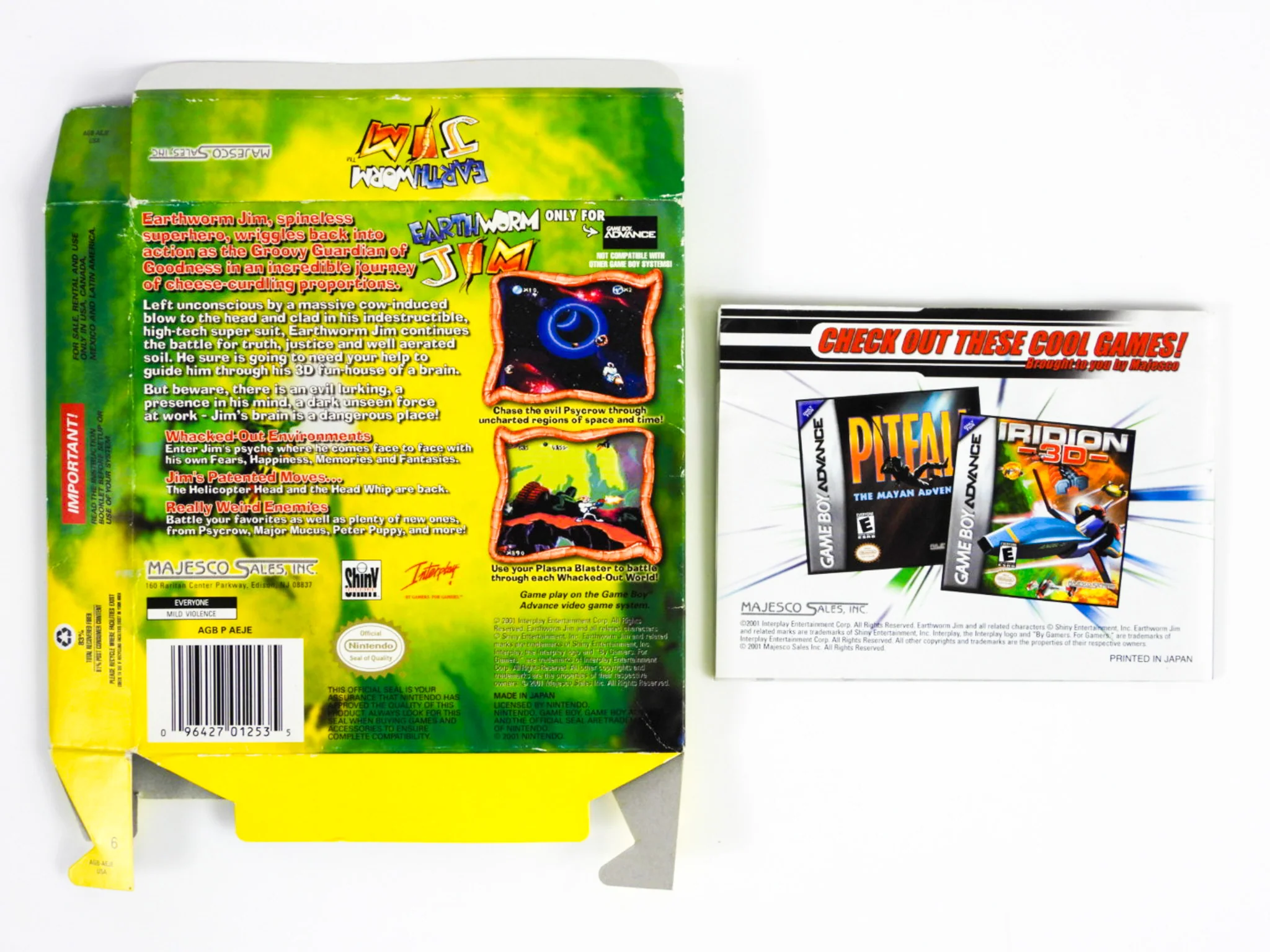 Earthworm Jim [Box] (Nintendo Game Boy Advance / GBA) - Image 2