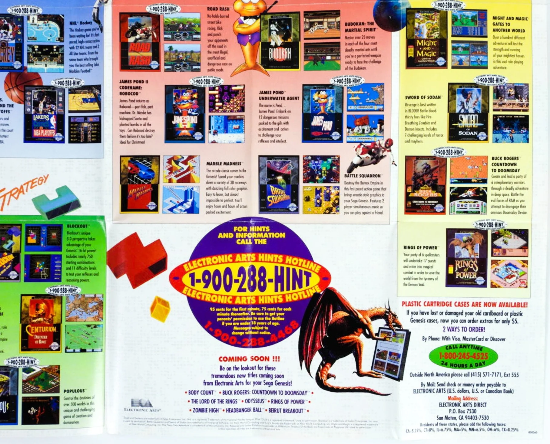 EASN Electronic Arts Sports Network [Poster] (Sega Genesis) - Image 3