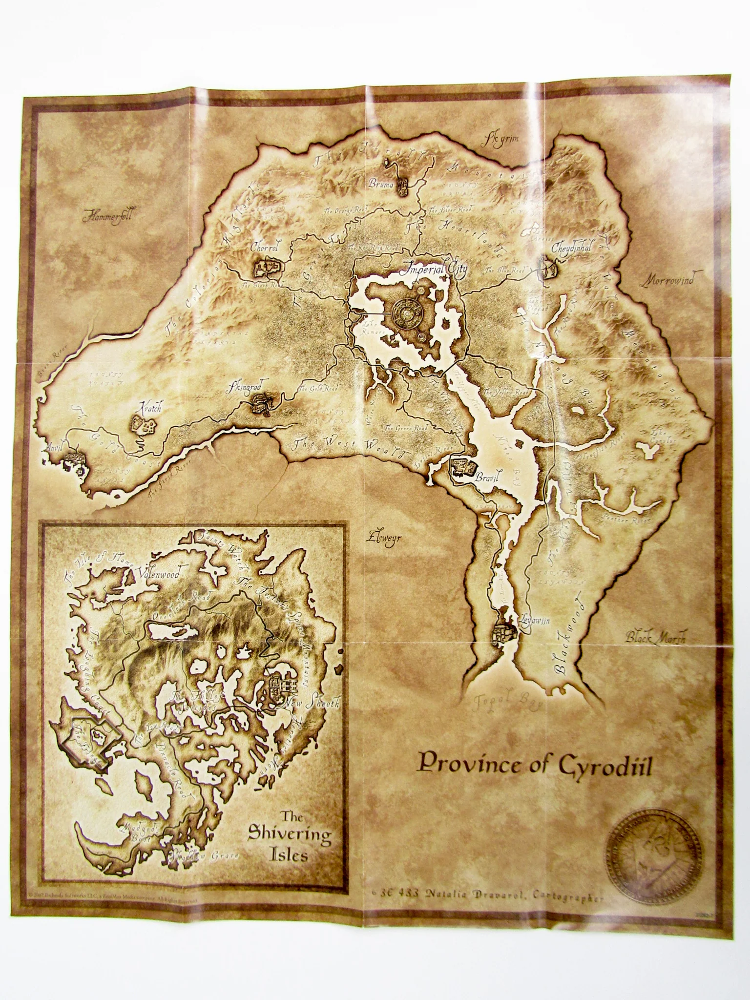 Elder Scrolls IV Oblivion: Shivering Isles / Province of Cyrodiil [Map] - Image 2