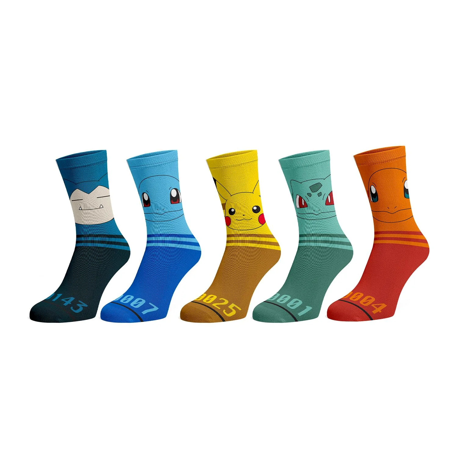 Ensemble de 5 Paires de Bas Pokemon