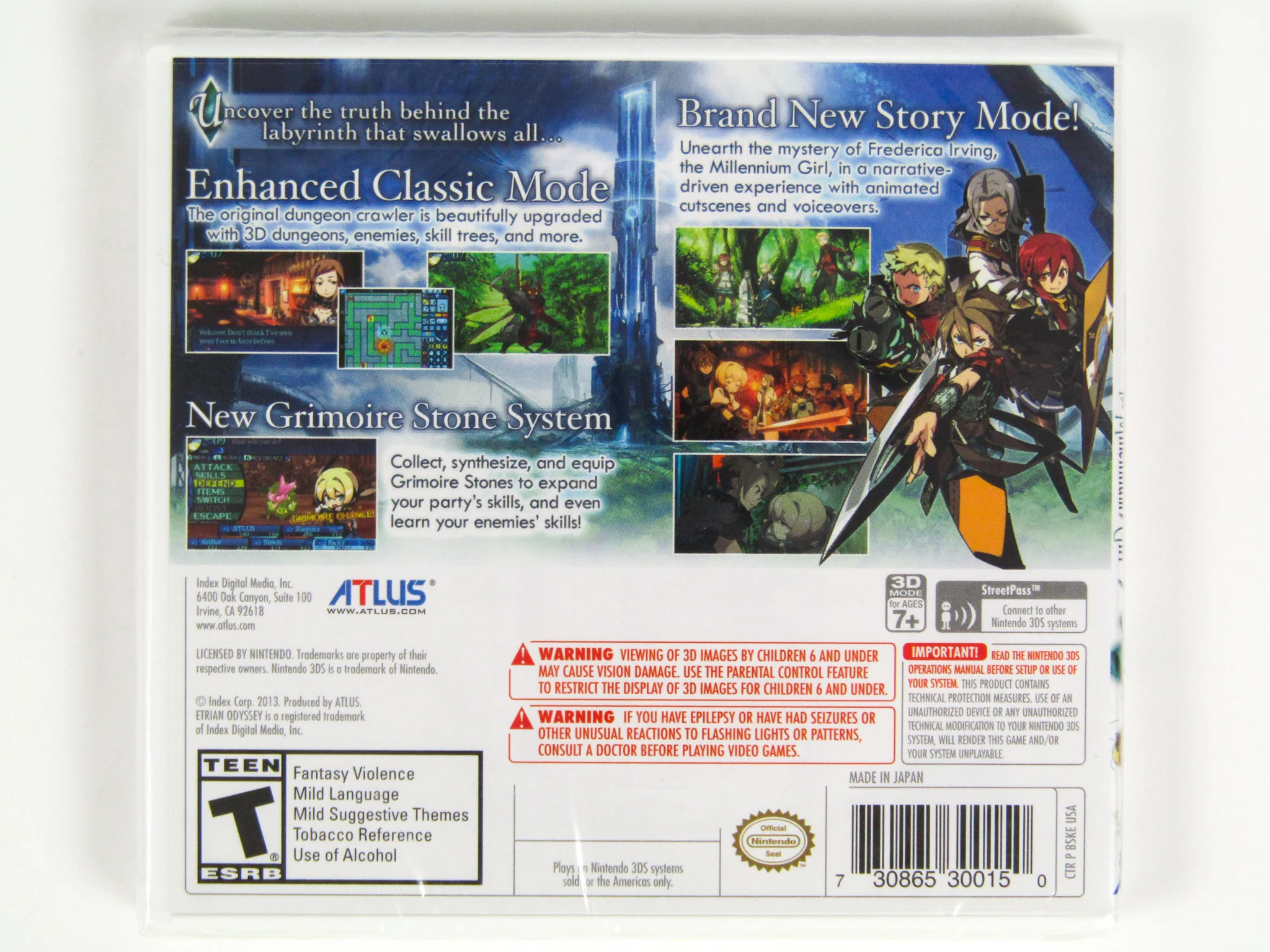 Etrian Odyssey Untold: The Millennium Girl (Nintendo 3DS) - Image 2