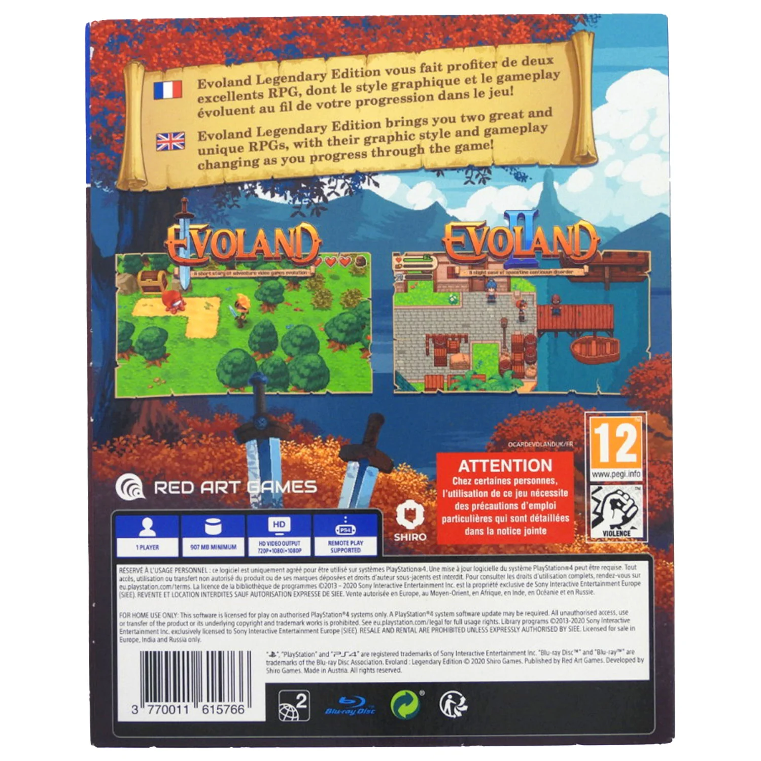Evoland [Legendary Edition] [PAL] (PlayStation 4 / PS4) - Image 2