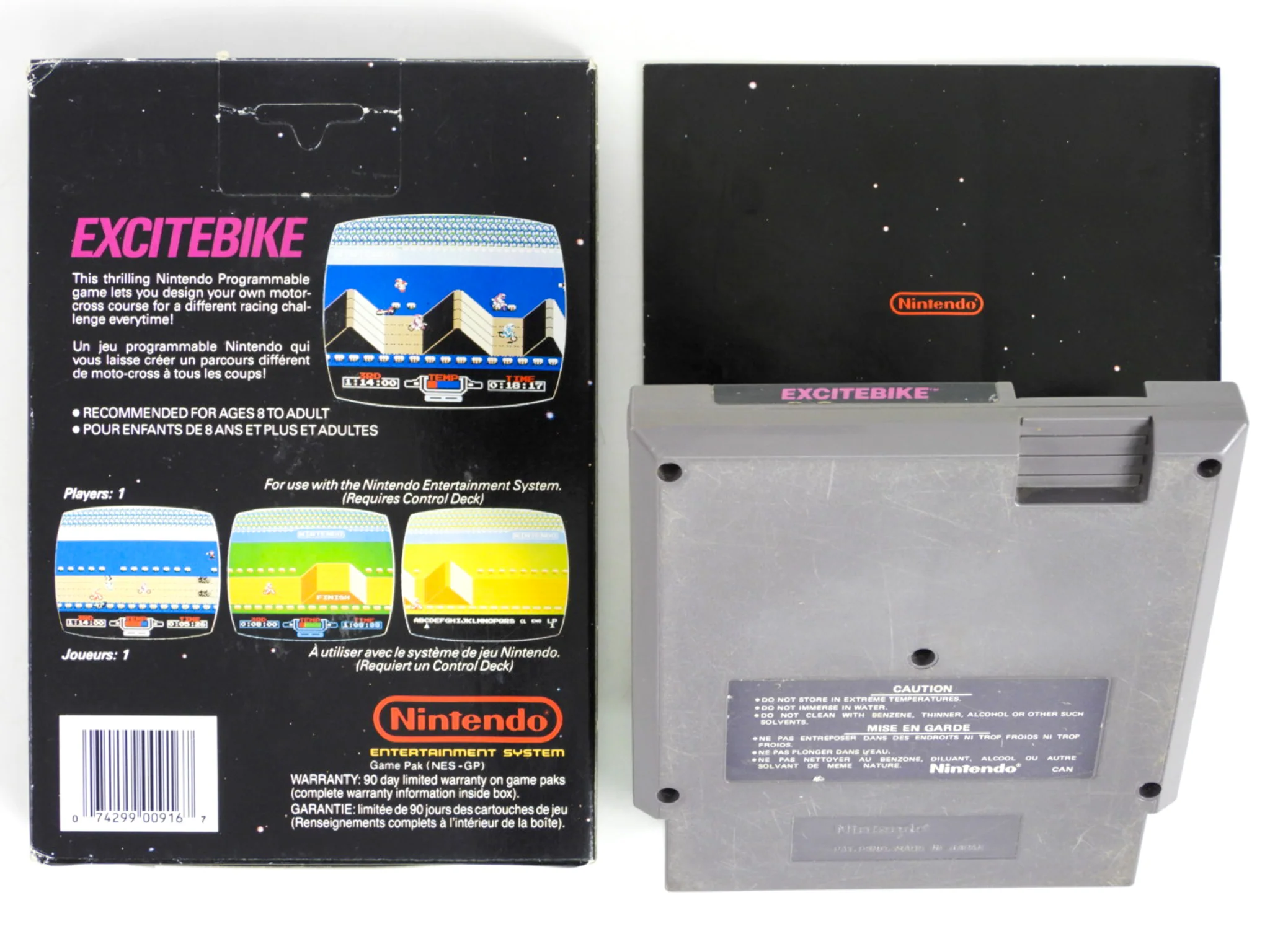 Excitebike [5 Screw] [CAN Version] (Nintendo / NES) - Image 2
