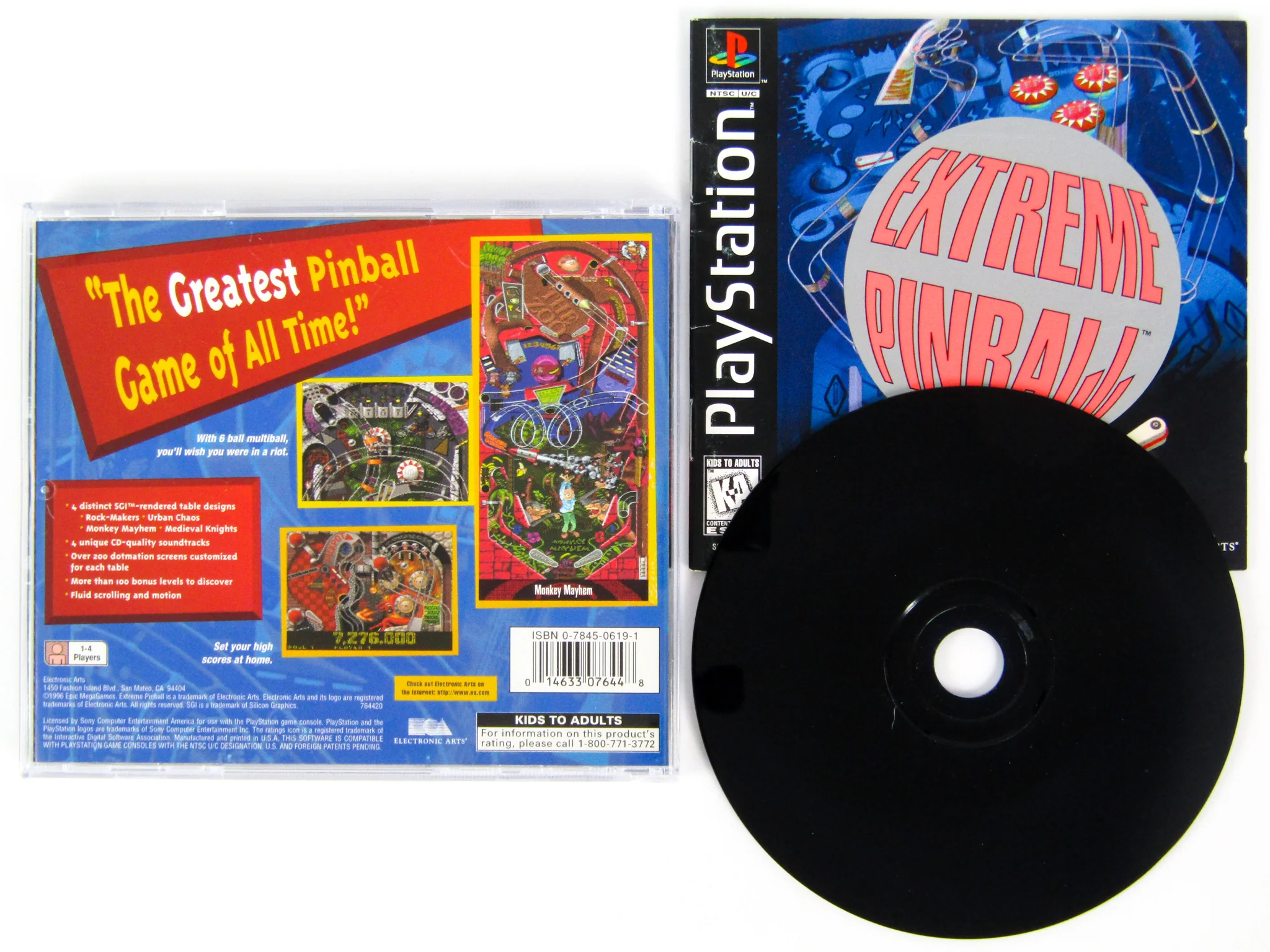 Extreme Pinball (PlayStation / PS1)