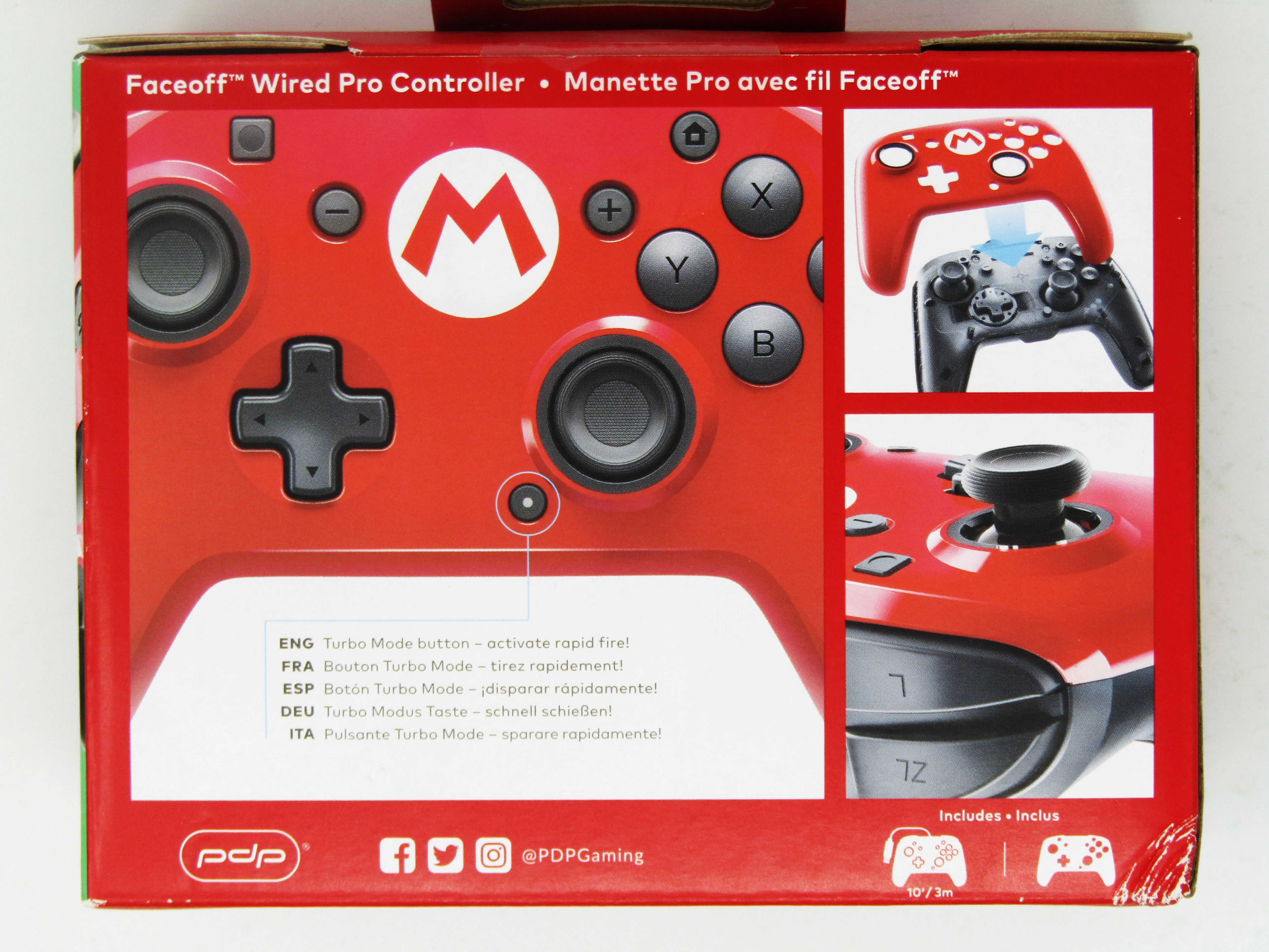Super Mario Faceoff Wired Pro Conroller (Nintendo Switch) - Image 2