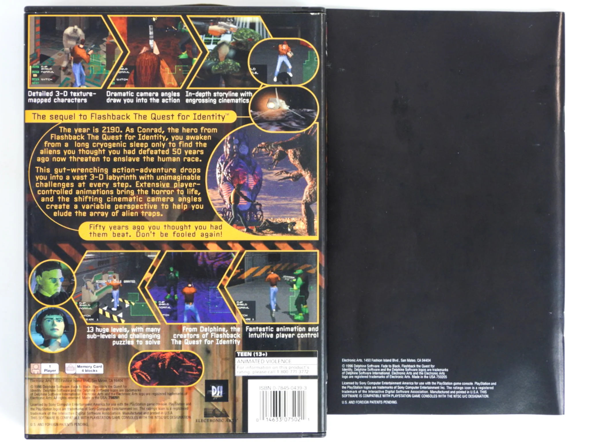Fade To Black [Long Box] (PlayStation / PS1) - Image 3