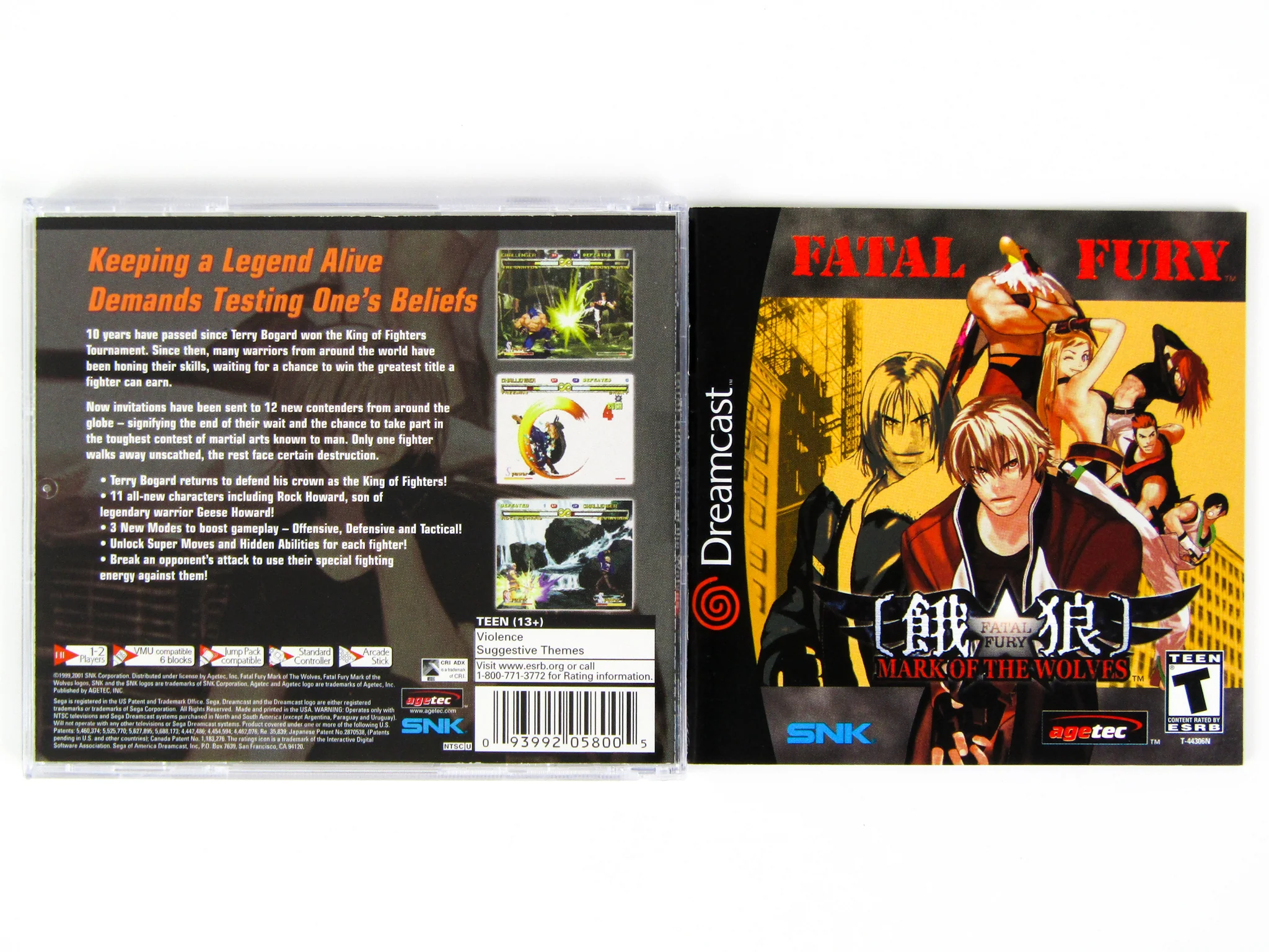 Fatal Fury Mark Of The Wolves (Sega Dreamcast) - Image 2