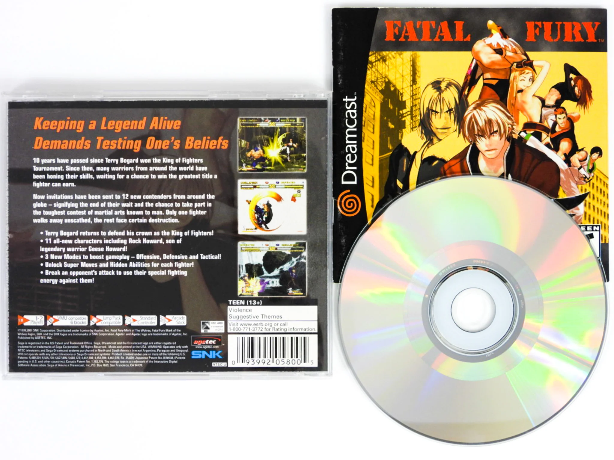 Fatal Fury Mark Of The Wolves (Sega Dreamcast) - Image 4