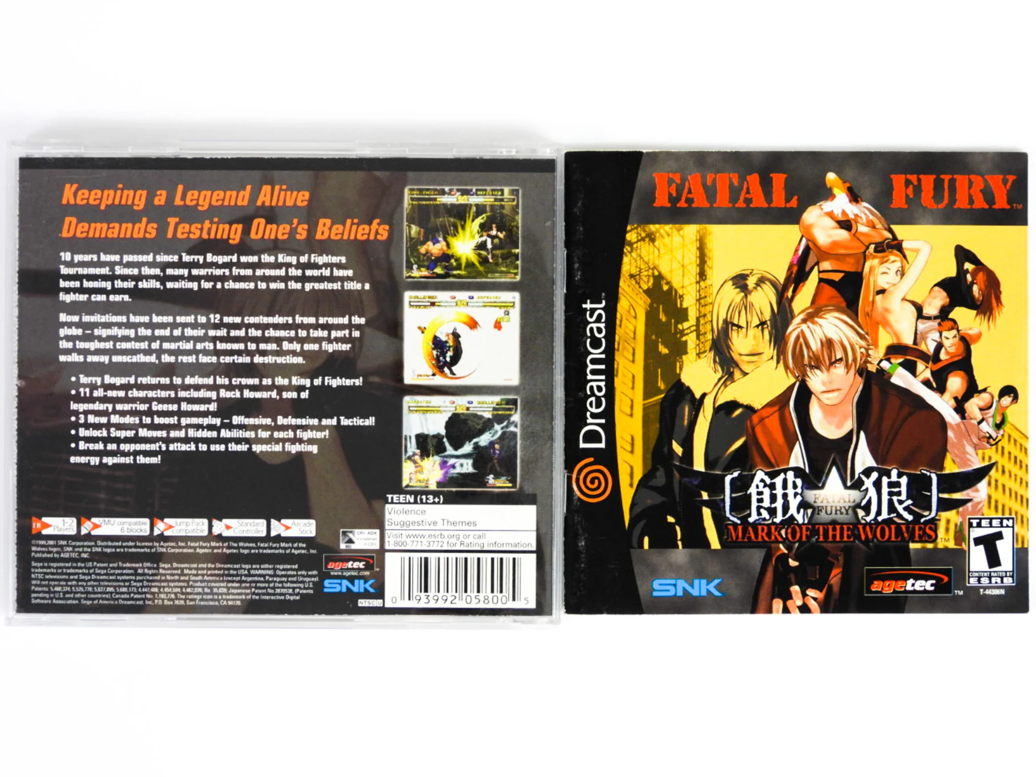 Fatal Fury Mark Of The Wolves (Sega Dreamcast) - Image 5