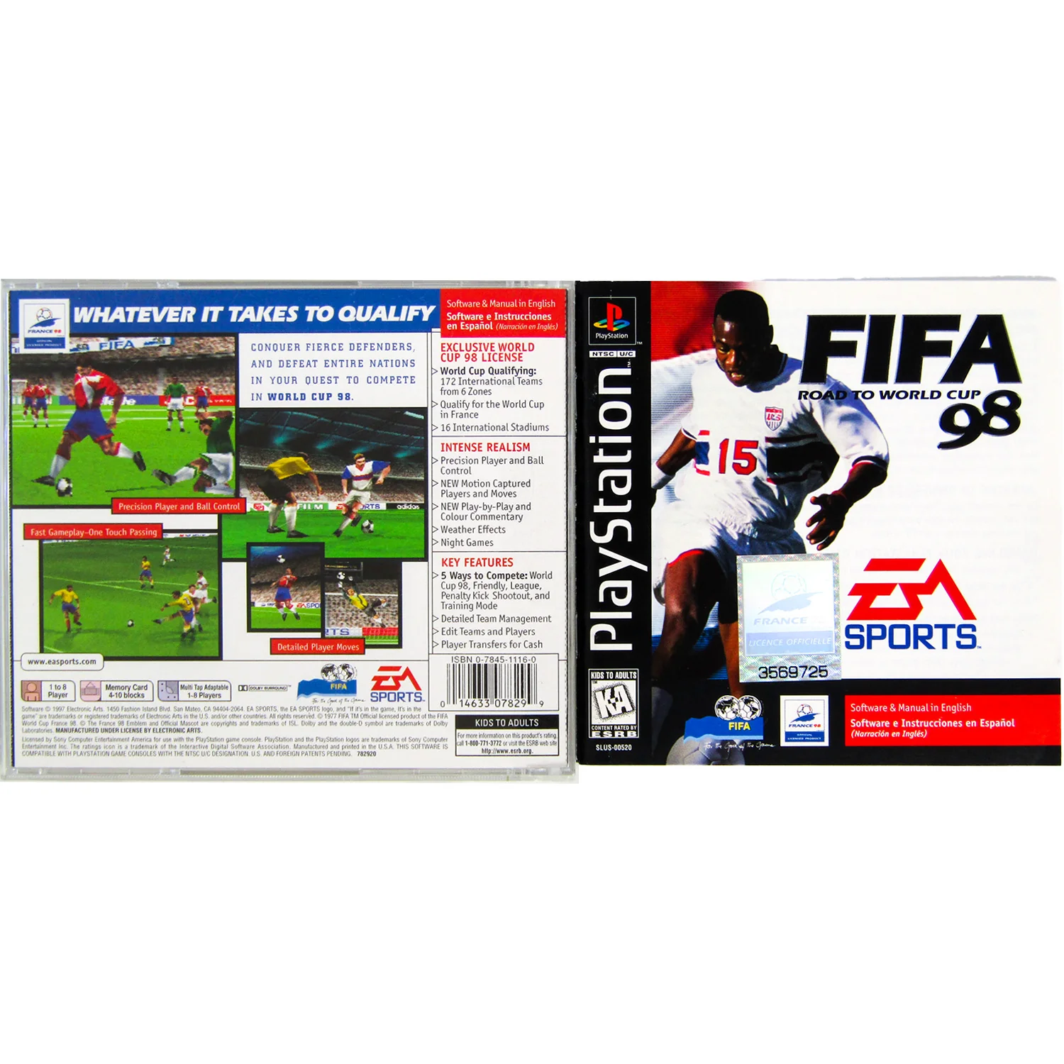 FIFA Road to World Cup 98 (PlayStation / PS1) - Image 2