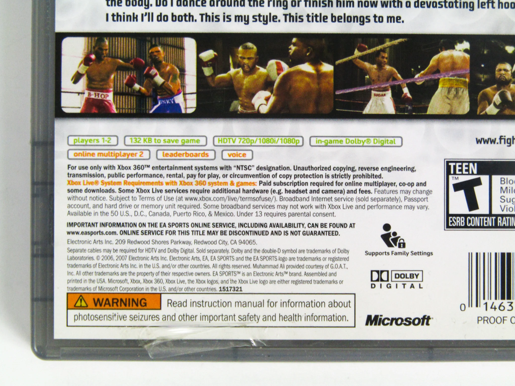 Fight Night Round 3 [Platinum Hits] (Xbox 360) - Image 3