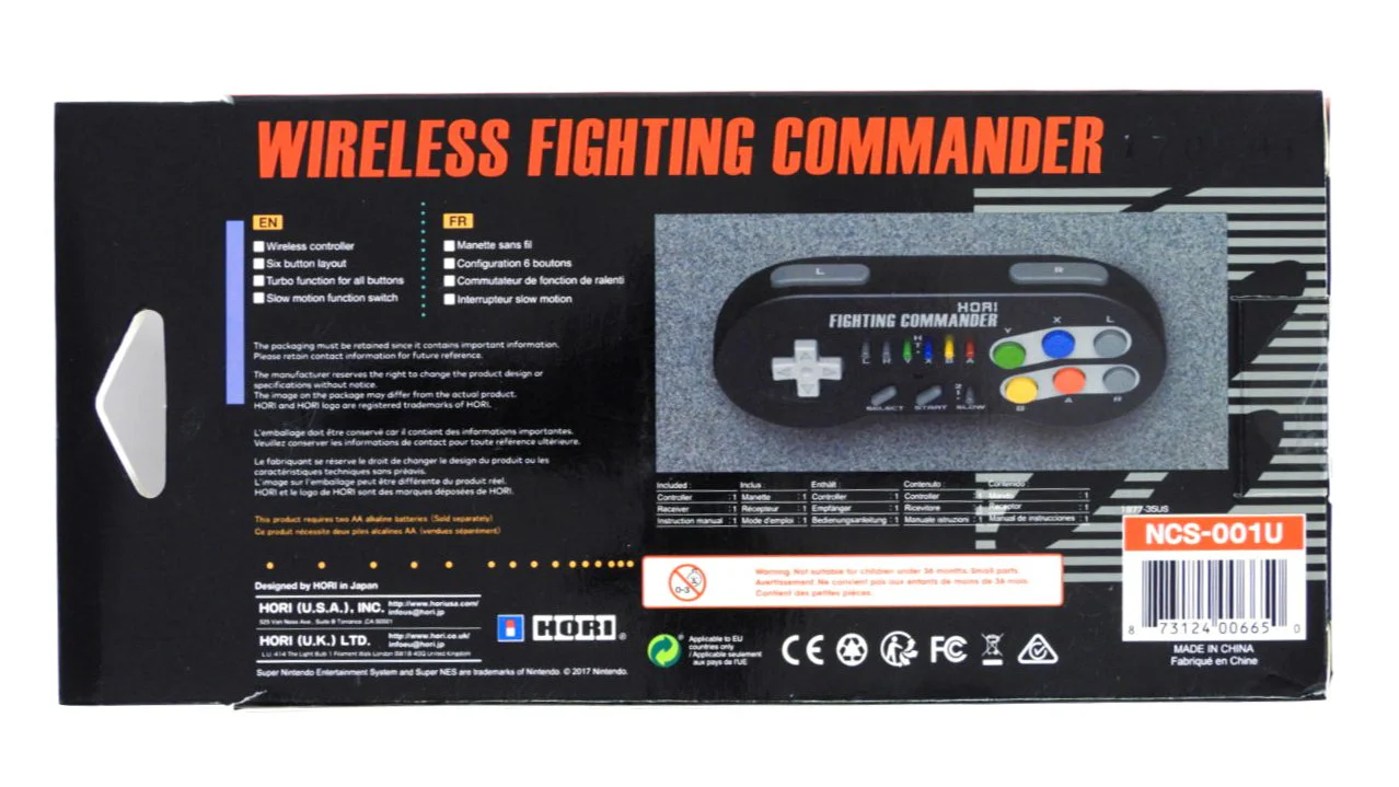 Wireless Fighting Commander Super Nintendo Classic Edition [Hori] (Super Nintendo / SNES) - Image 2