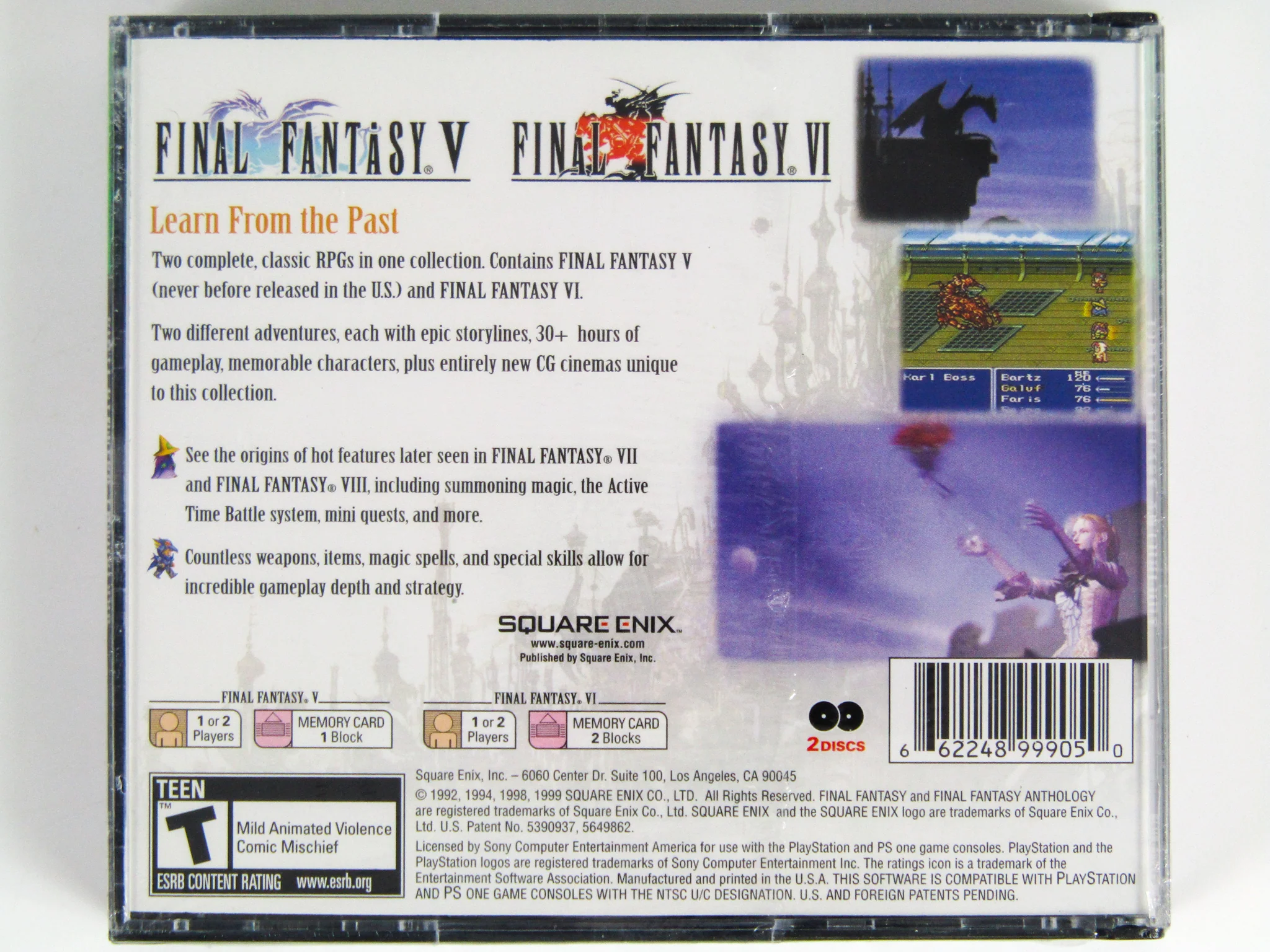Final Fantasy Anthology [Greatest Hits] (PlayStation / PS1) - Image 2