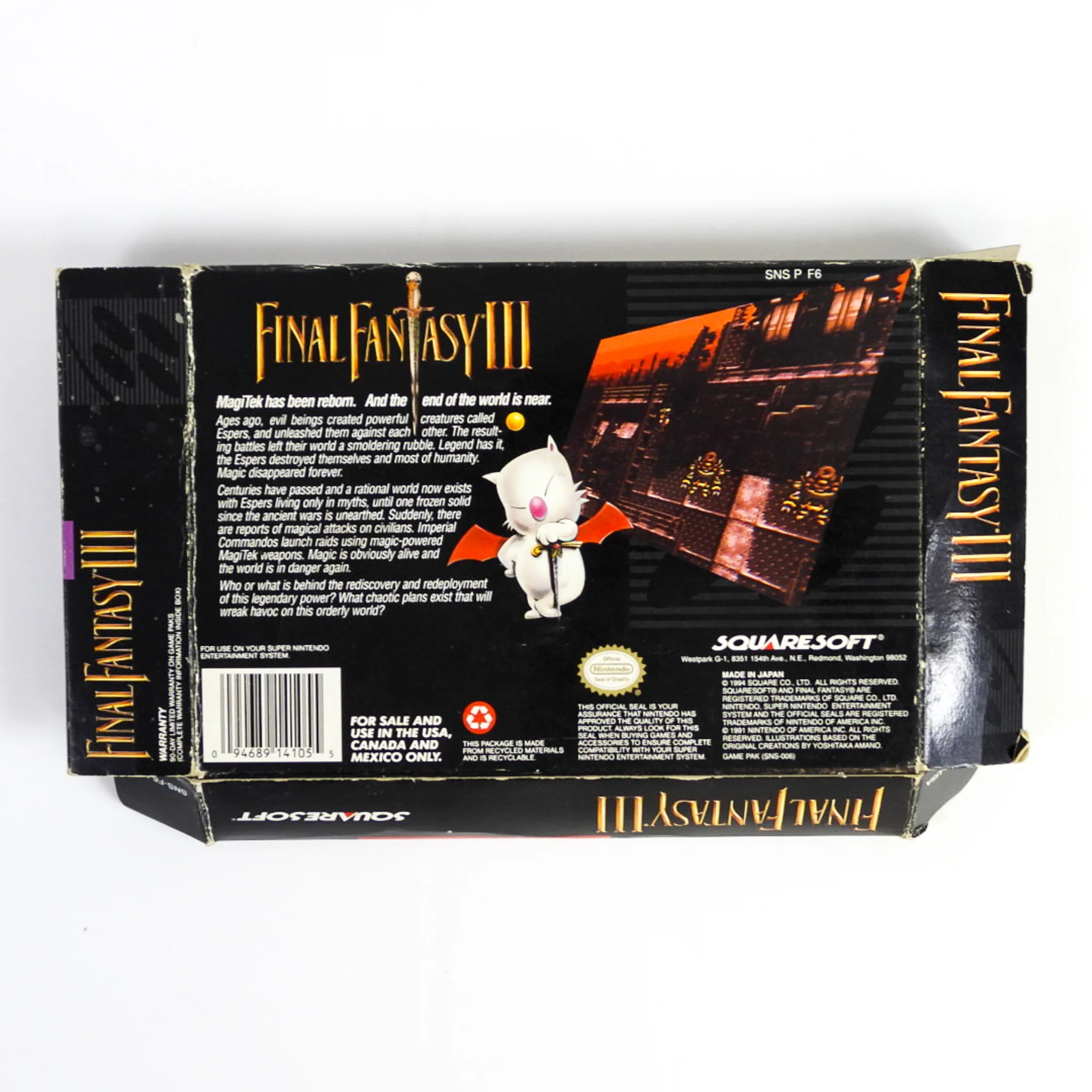 Final Fantasy III [Box] (Super Nintendo / SNES) - Image 2