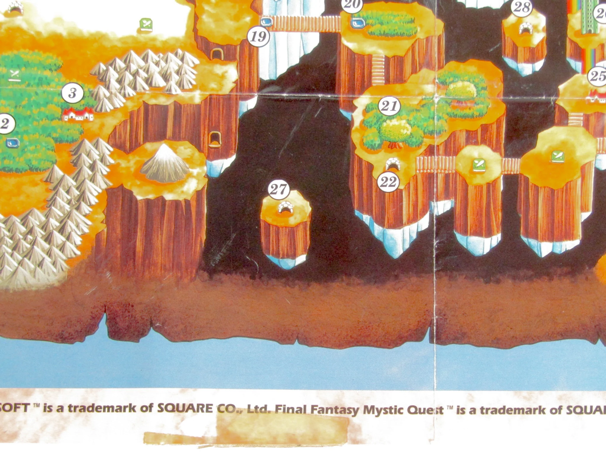 Final Fantasy Mystic Quest [Map] (Super Nintendo / SNES) - Image 8