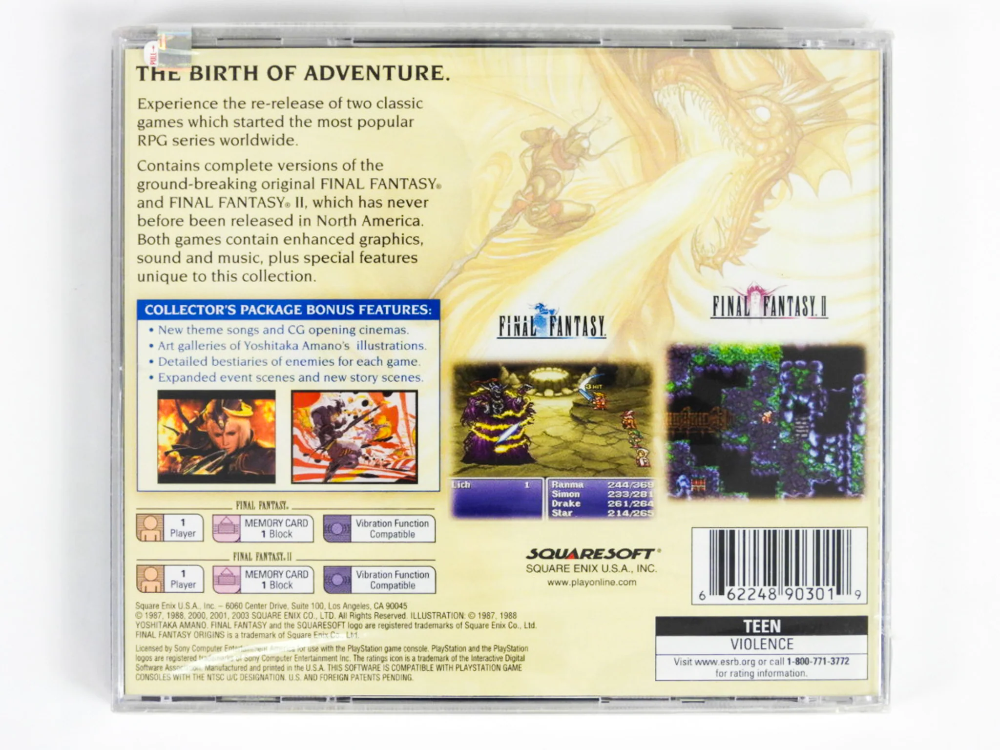 Final Fantasy Origins (PlayStation / PS1) - Image 2