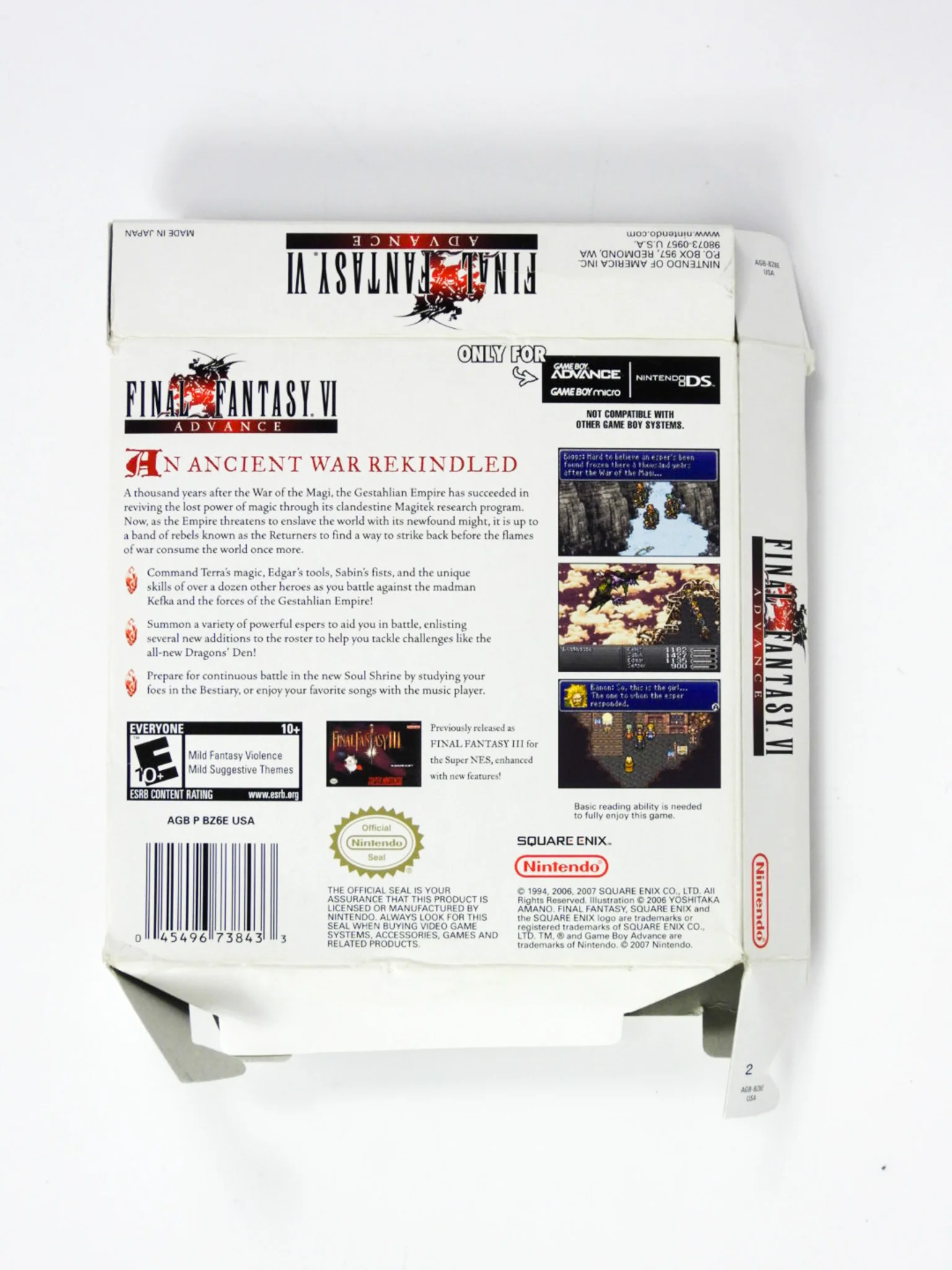 Final Fantasy VI Advance [Box] (Nintendo Game Boy Advance / GBA) - Image 2