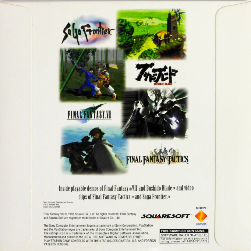 Final Fantasy VII [Preview] [Cardboard Sleeve] (PlayStation / PS1) - Image 3