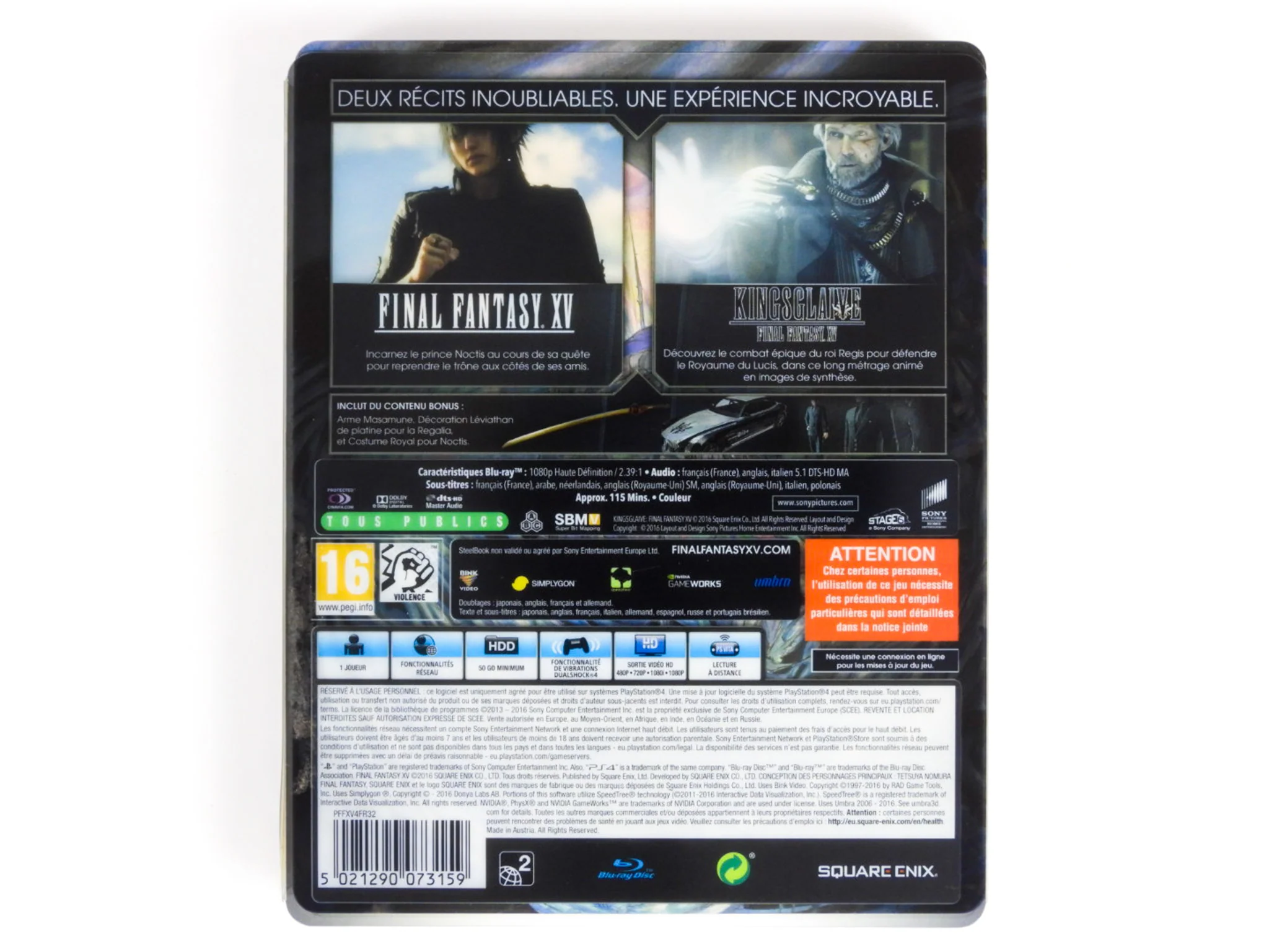 Final Fantasy XV [Deluxe Edition] [PAL] (PlayStation 4 / PS4) - Image 2