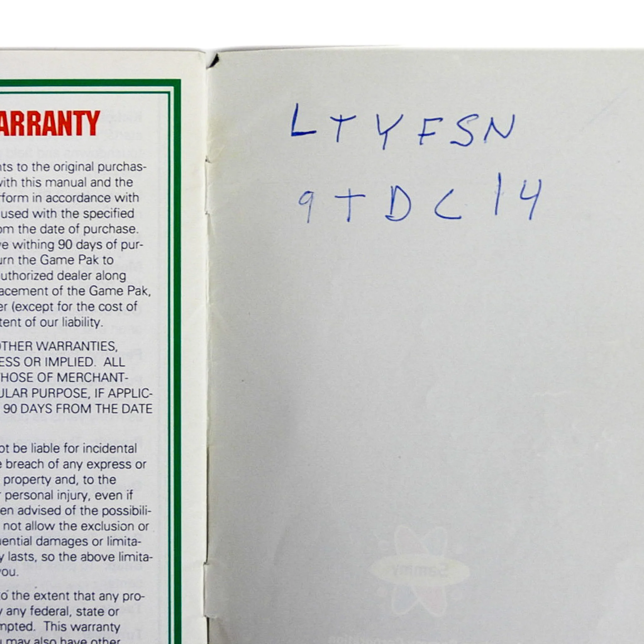 Football Fury [Manual] (Super Nintendo / SNES) - Image 3