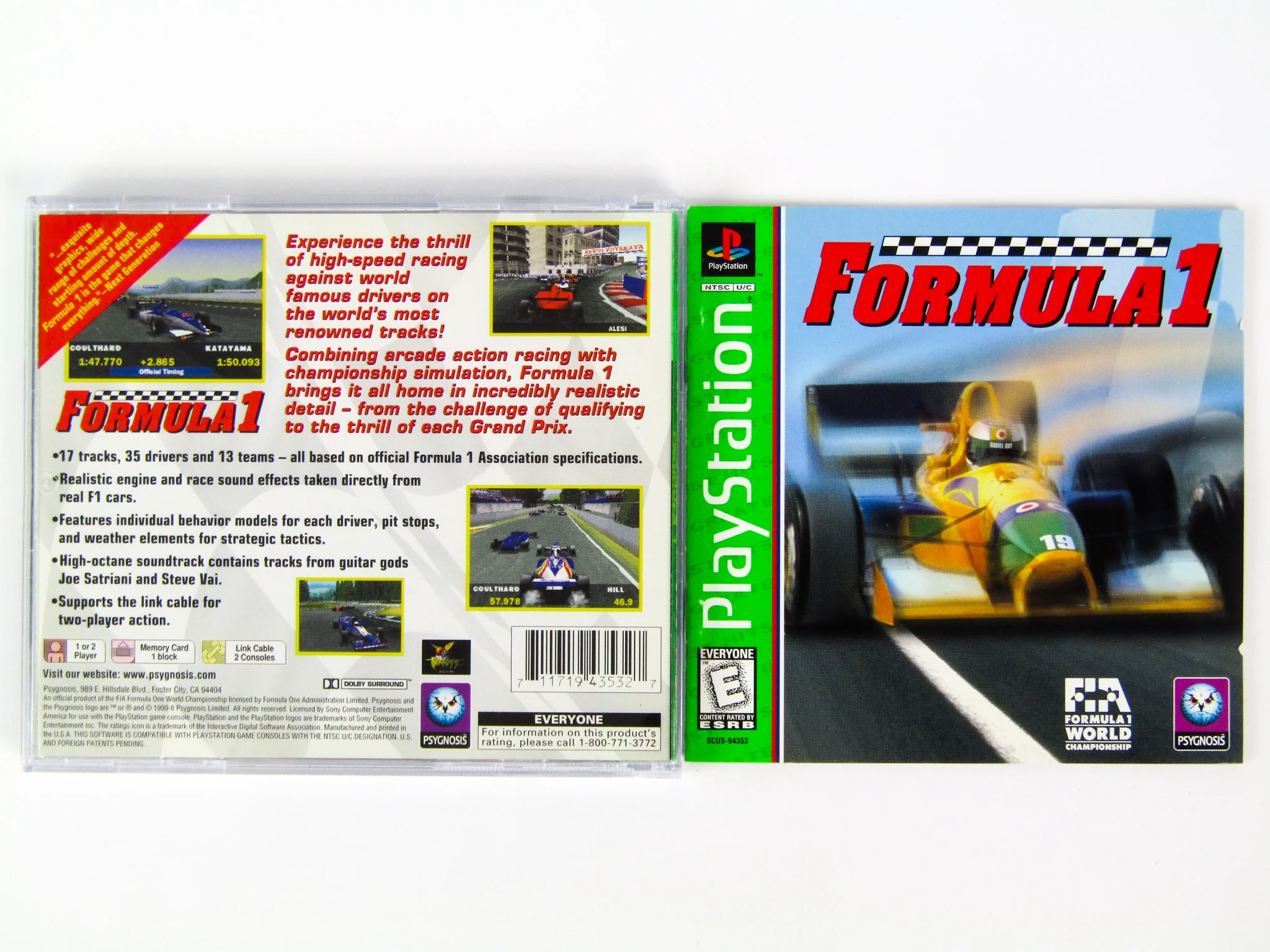 Formula 1 [Greatest Hits] (PlayStation / PS1) - Image 2