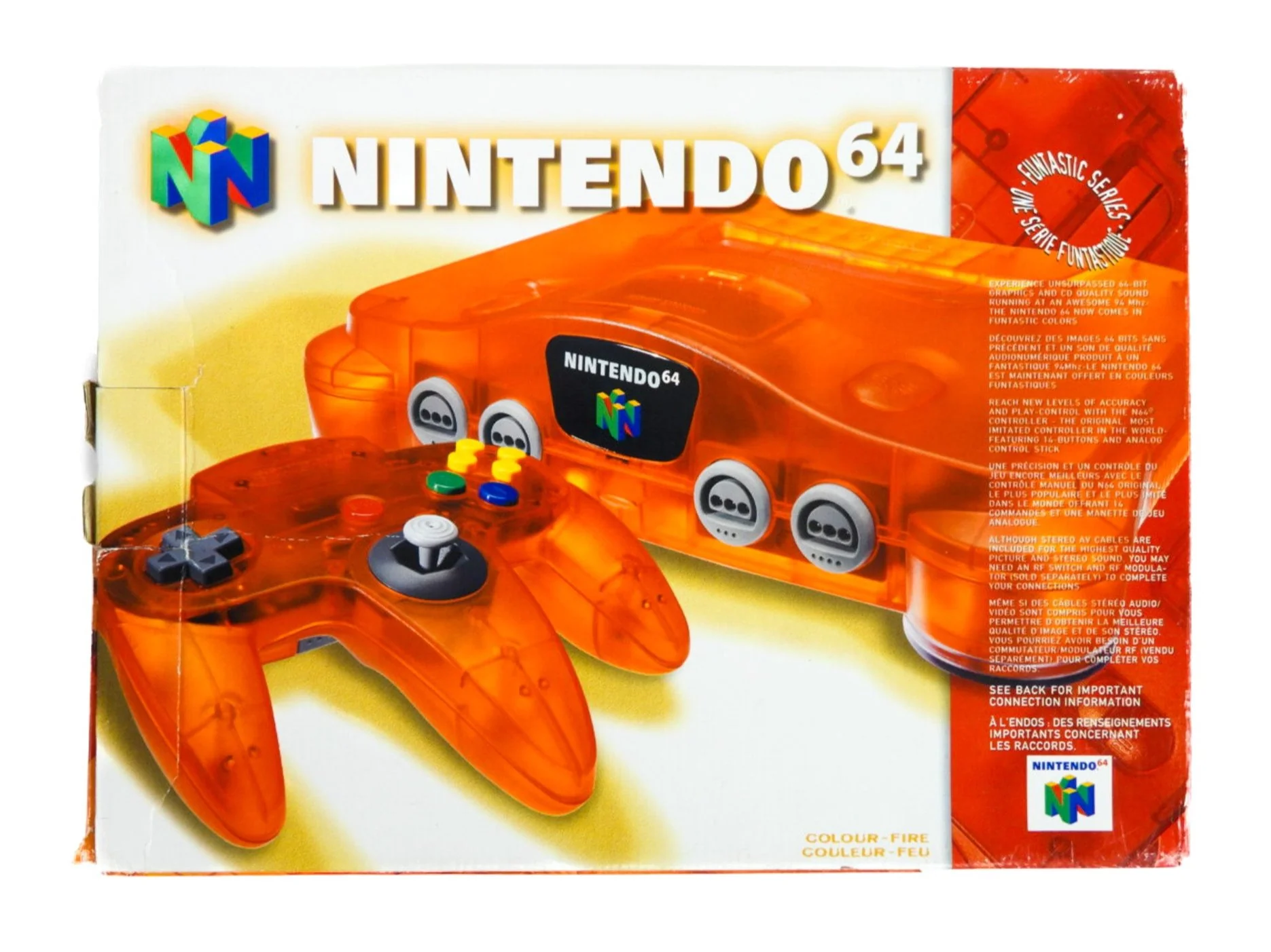 Nintendo 64 System Funtastic Fire Orange (N64) - Image 3