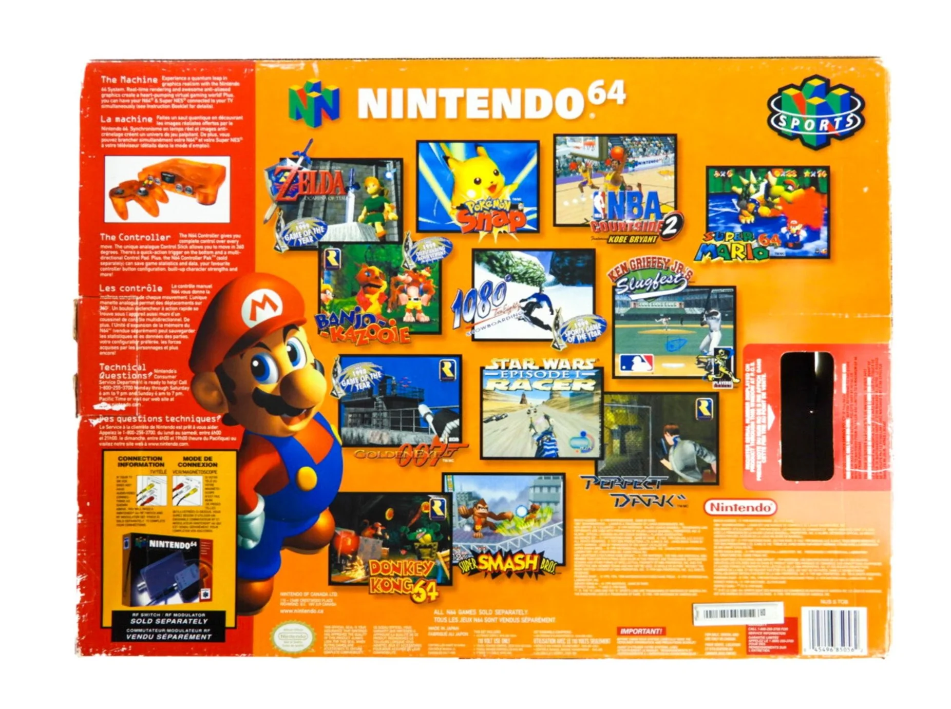 Nintendo 64 System Funtastic Fire Orange (N64) - Image 4