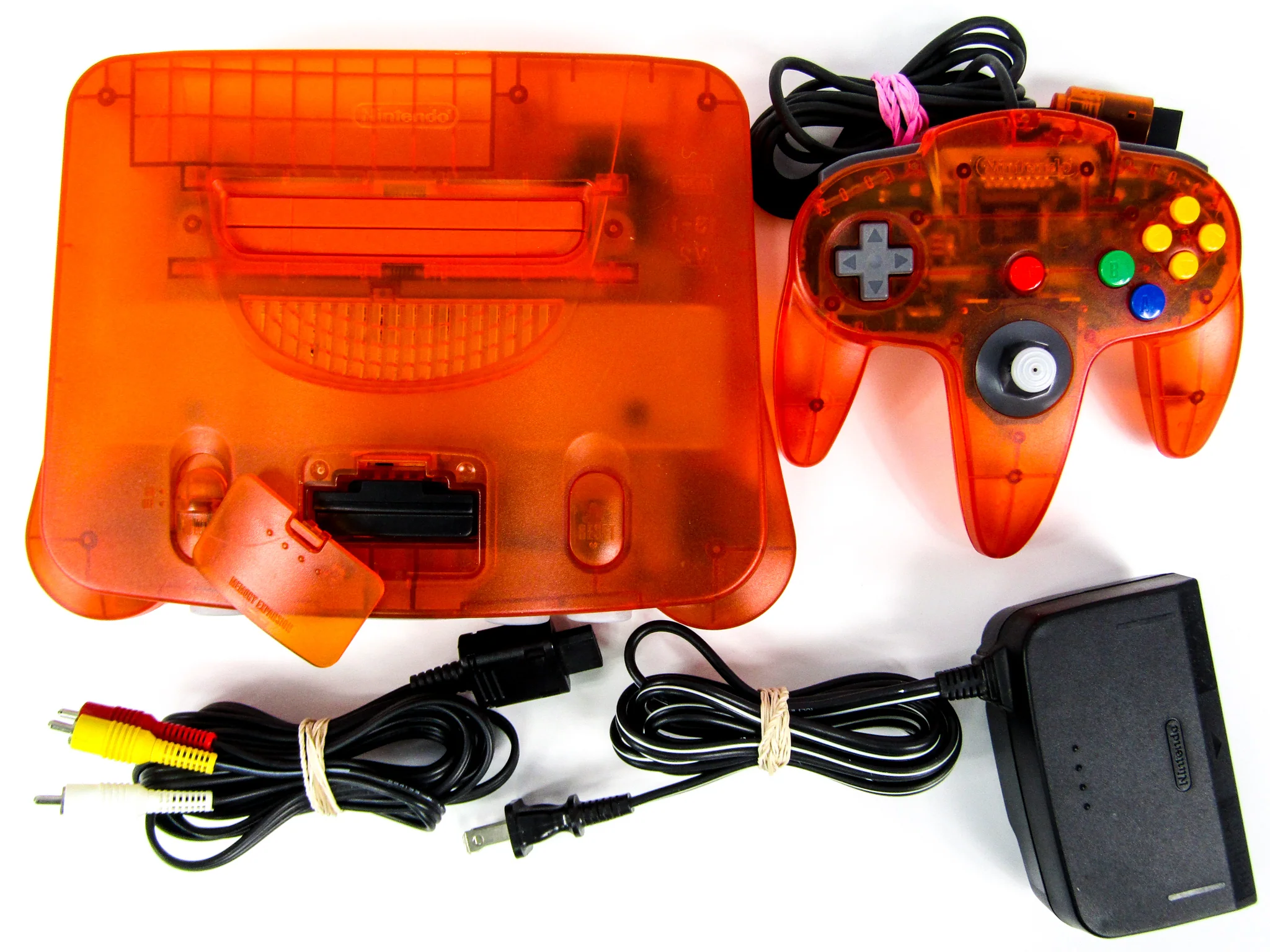 Nintendo 64 System Funtastic Fire Orange (N64) - Image 5