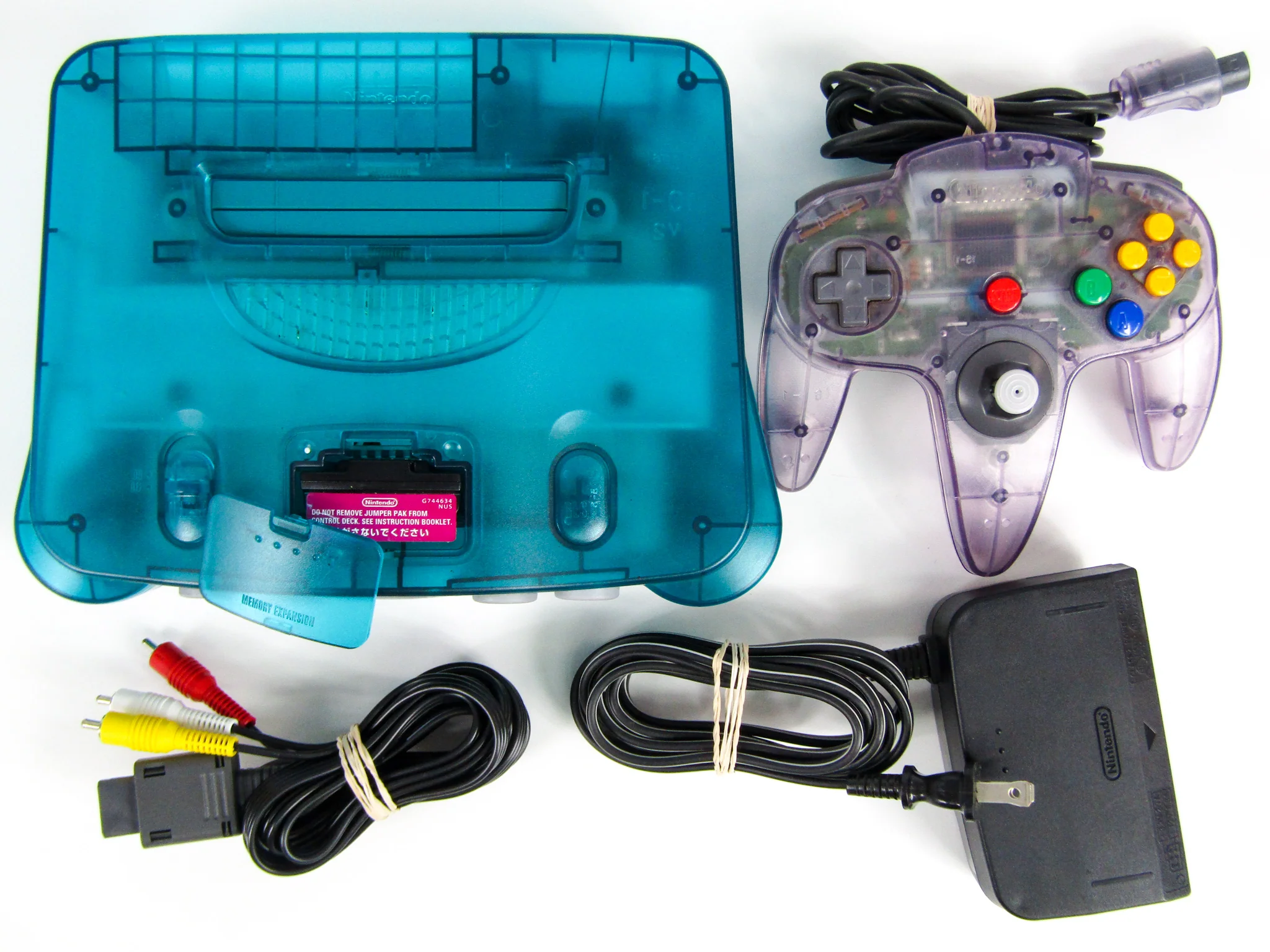 Nintendo 64 System Funtastic Ice Blue with Atomic Purple Controller (N64) - Image 2