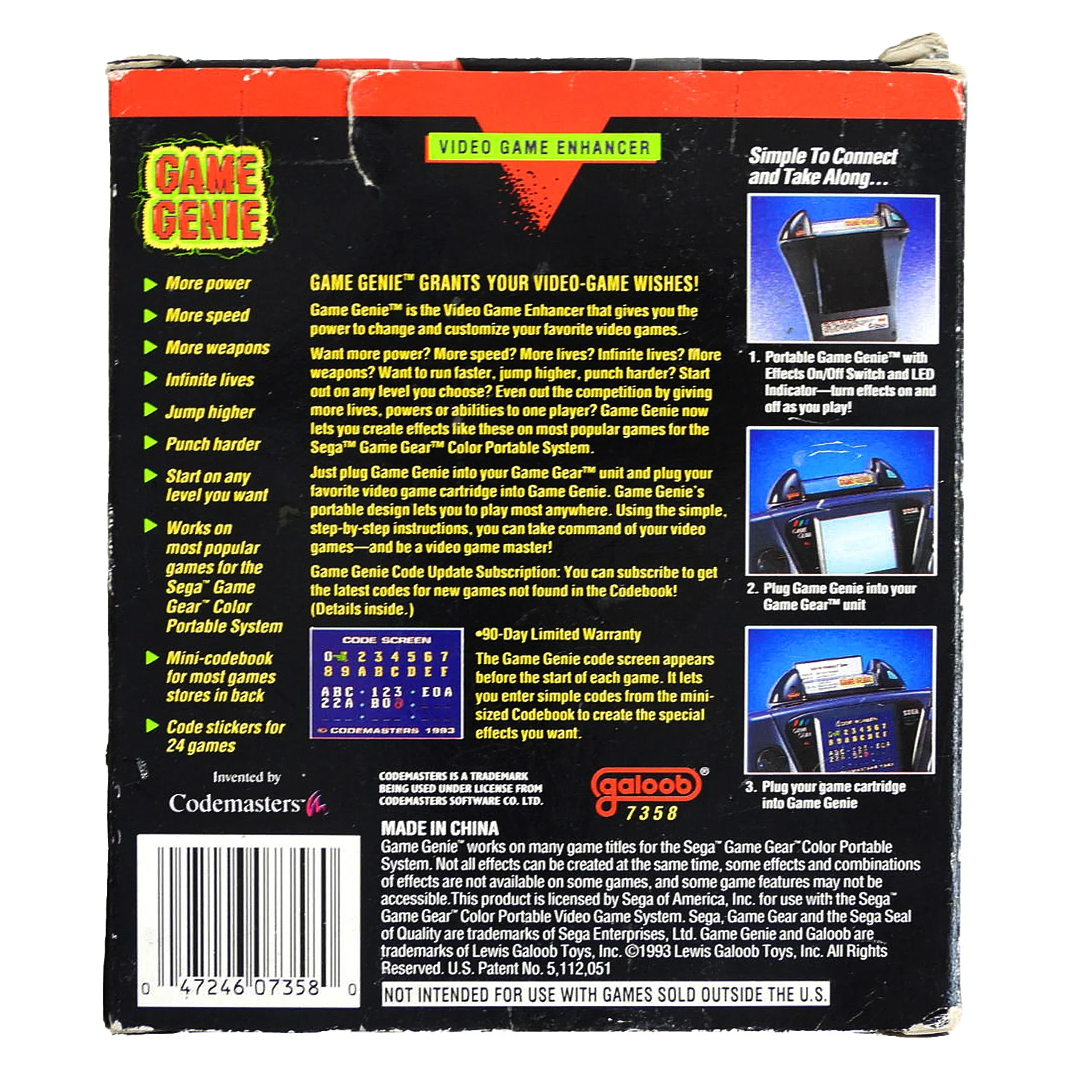 Game Genie (Sega Game Gear) - Image 2