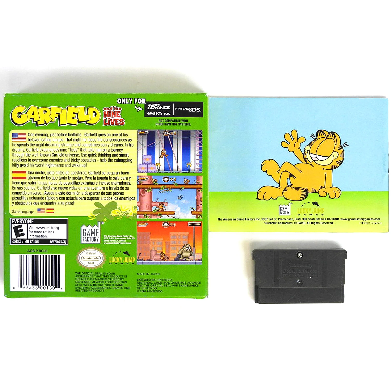 Garfield And His Nine Lives (Nintendo Game Boy Advance / GBA) - Image 2