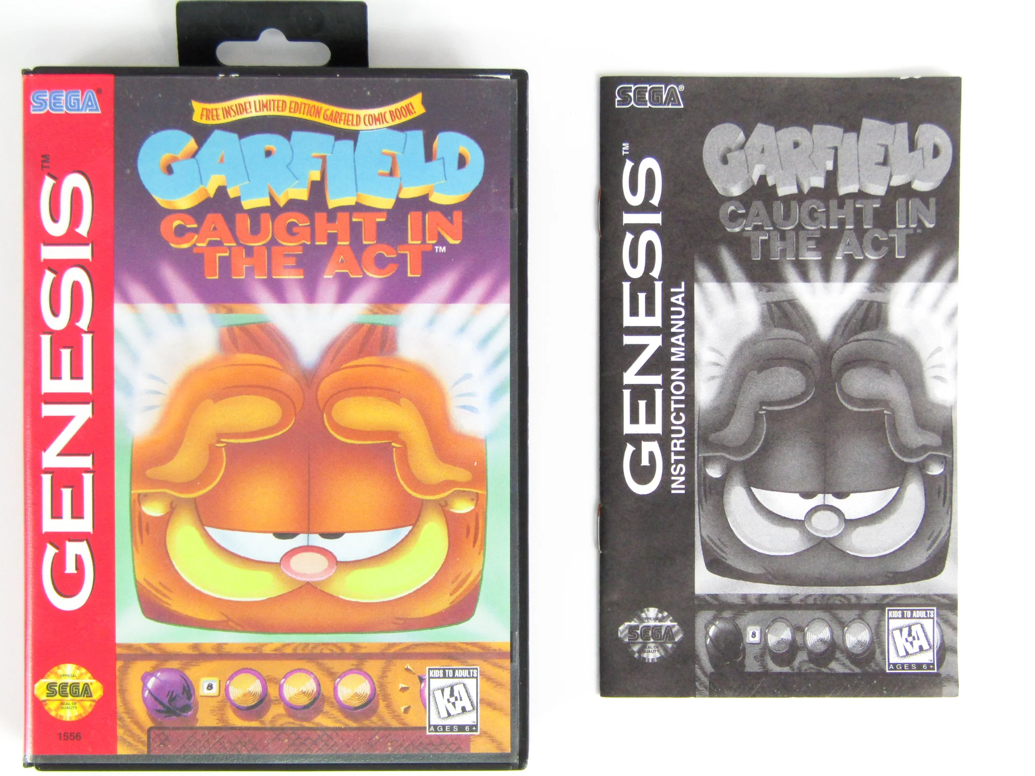 Garfield Caught In The Act [Not For Resale] (Sega Genesis) - Image 2