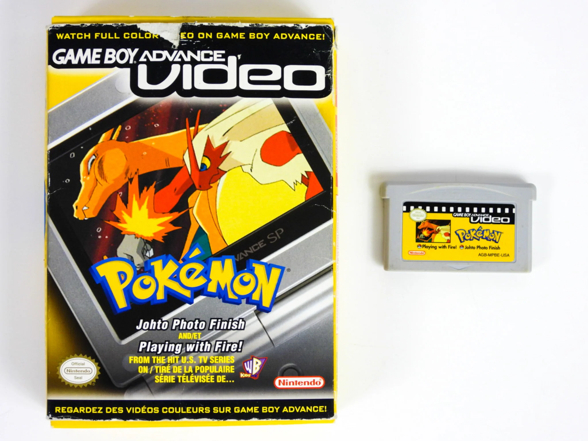 GBA Video Pokemon Johto Photo Finish And Playing With Fire (Nintendo Game Boy Advance / GBA)